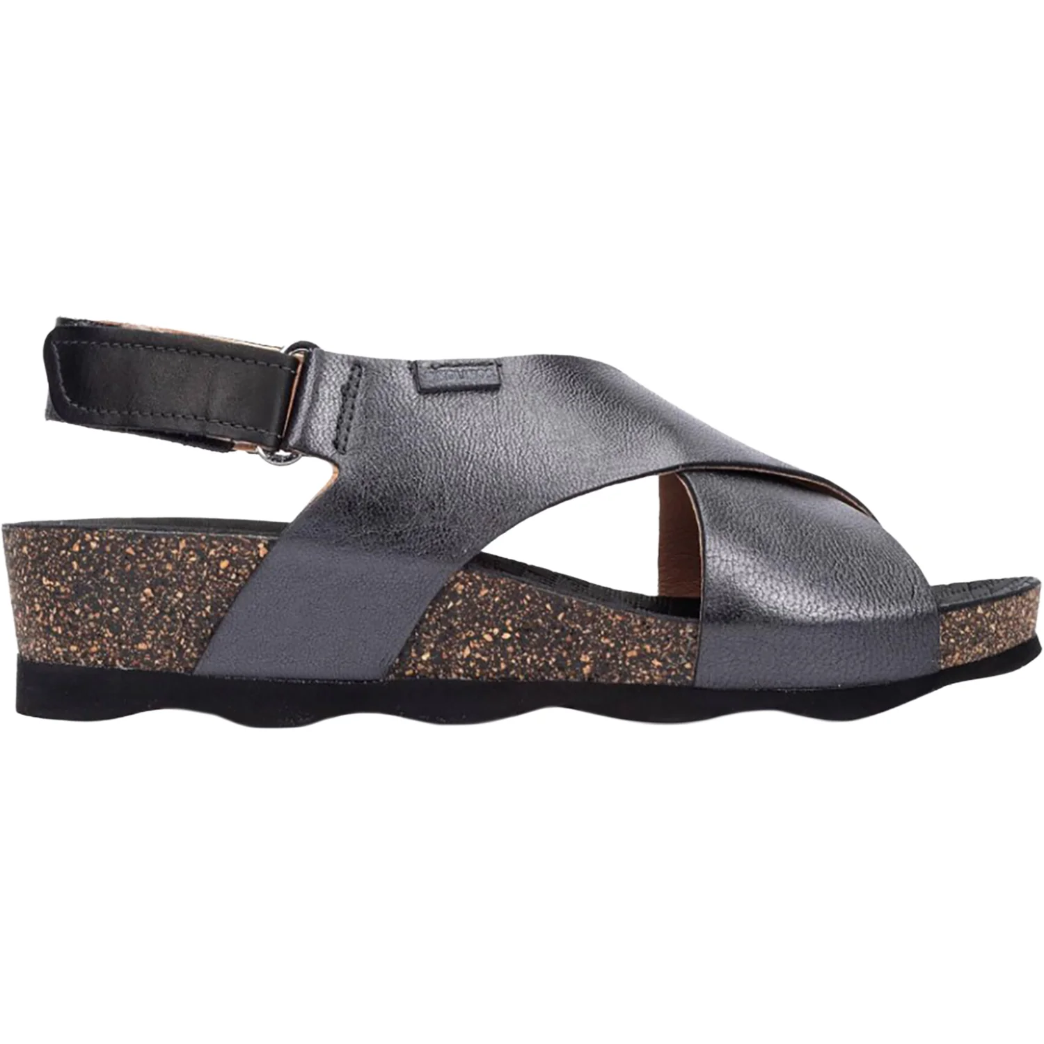 Pikolinos Mahon Cross Strap Women's Wedge Sandals Calcita Leather