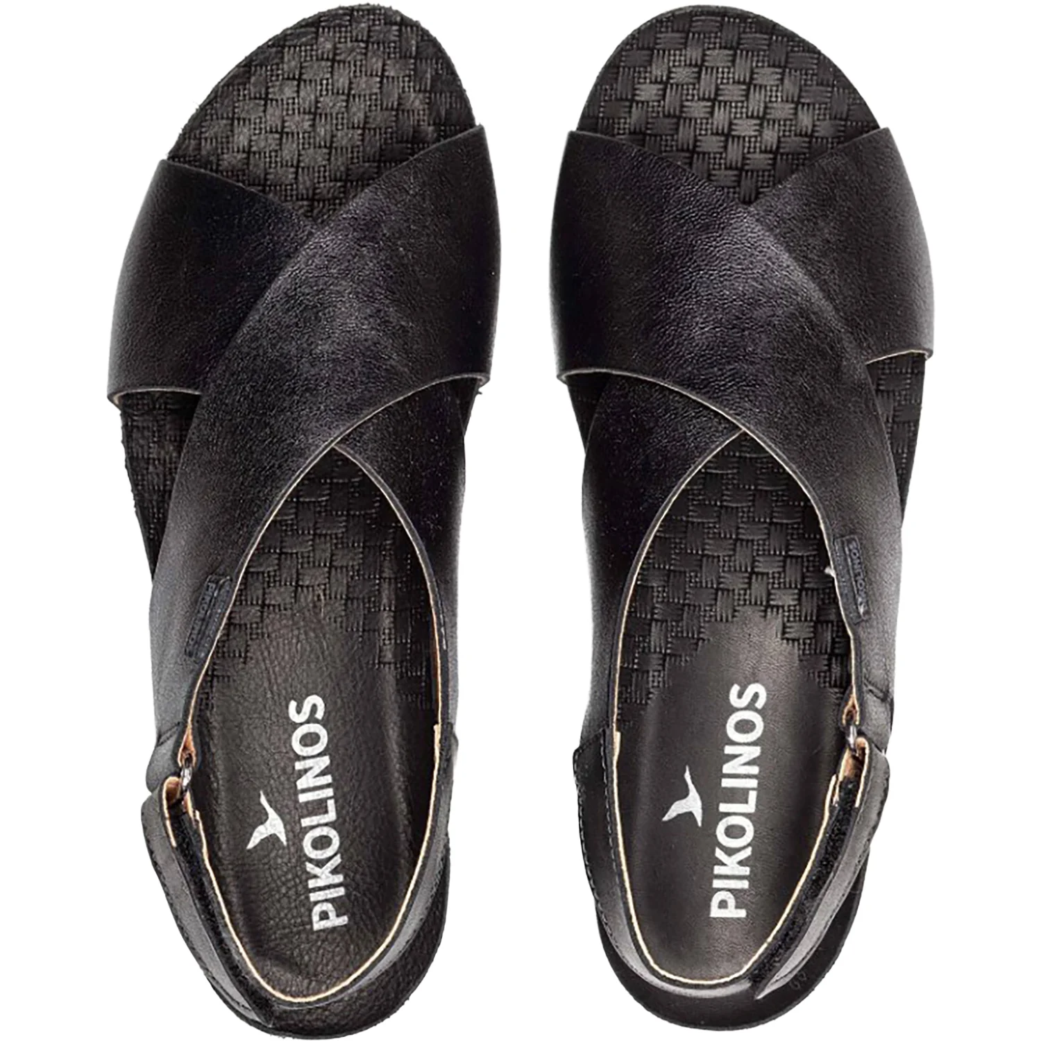 Pikolinos Mahon Cross Strap Women's Wedge Sandals Calcita Leather - Image 2