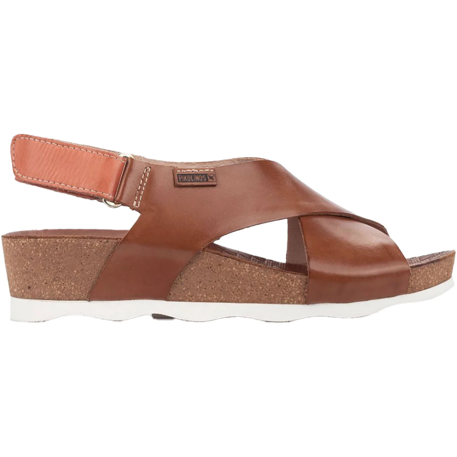Pikolinos Mahon W9E-0912 Women's Wedge Sandals Brandy Leather