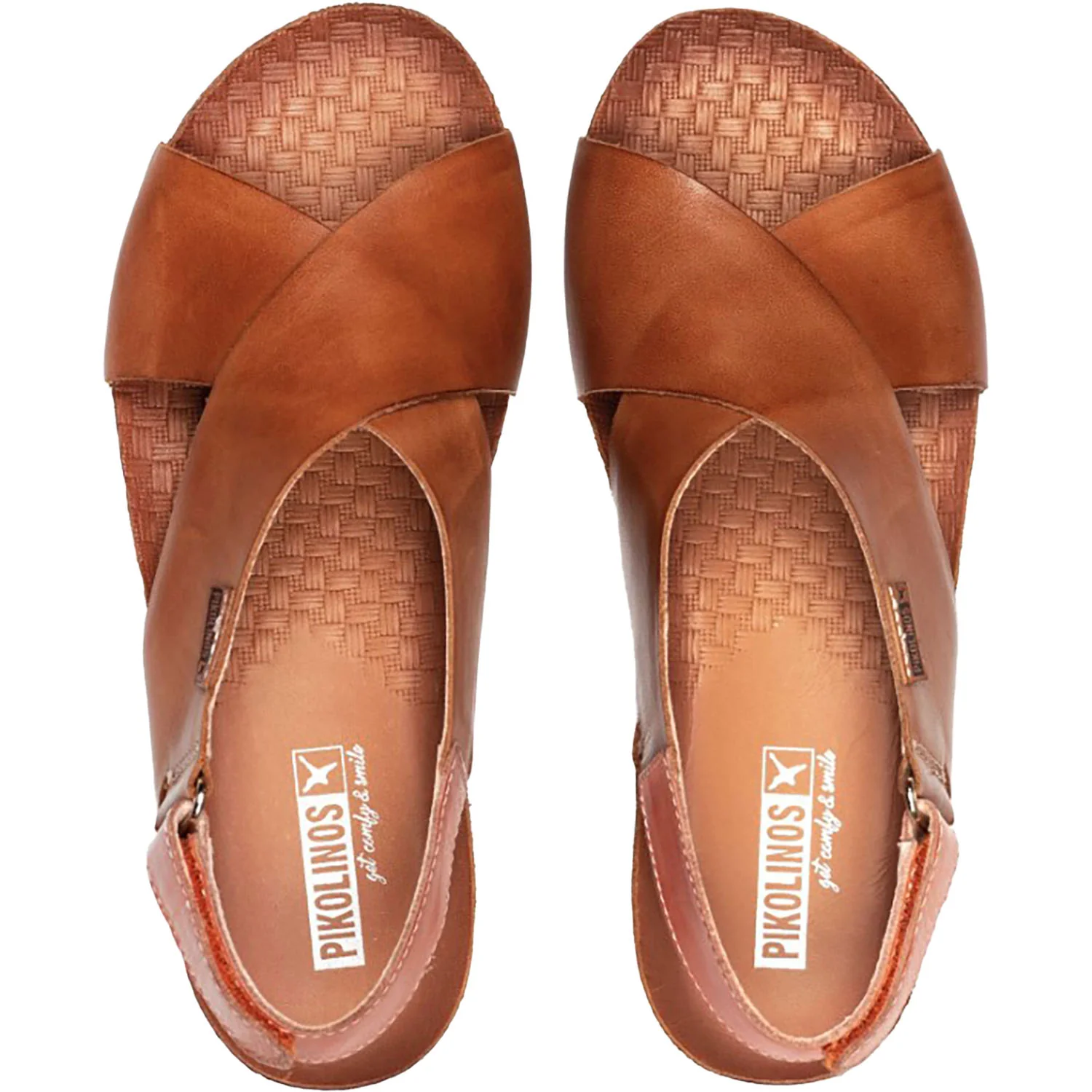 Pikolinos Mahon W9E-0912 Women's Wedge Sandals Brandy Leather - Image 2