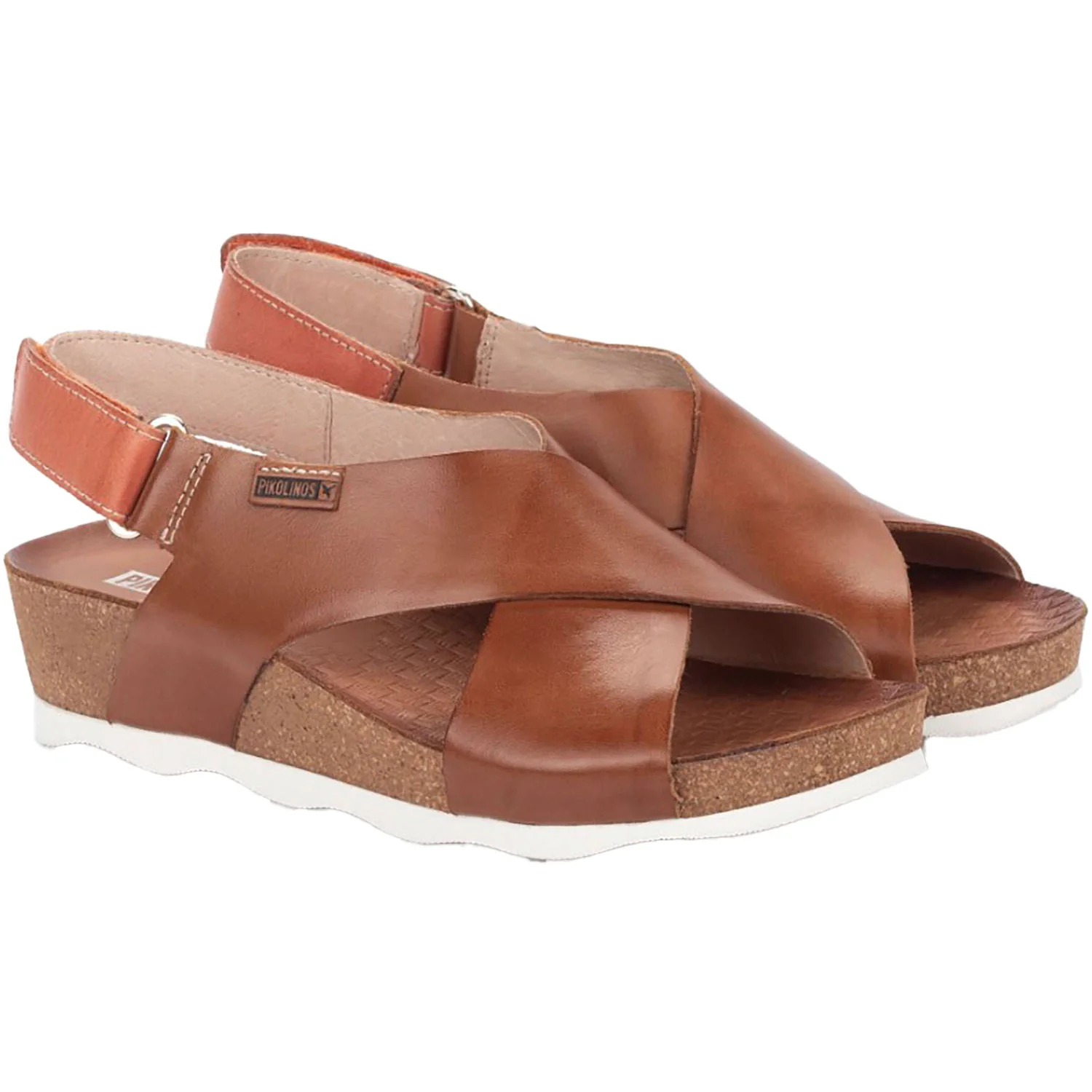Pikolinos Mahon W9E-0912 Women's Wedge Sandals Brandy Leather - Image 3
