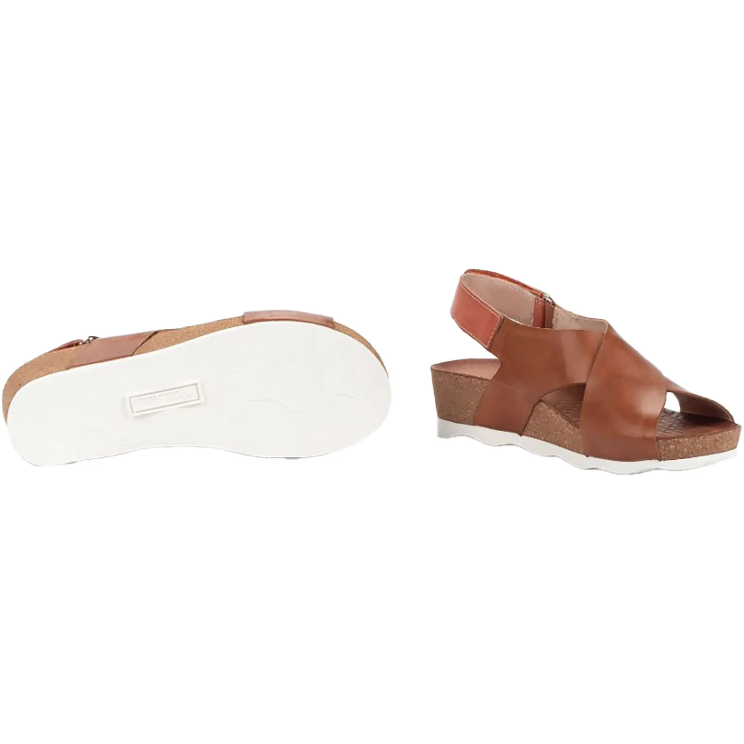 Pikolinos Mahon W9E-0912 Women's Wedge Sandals Brandy Leather - Image 4