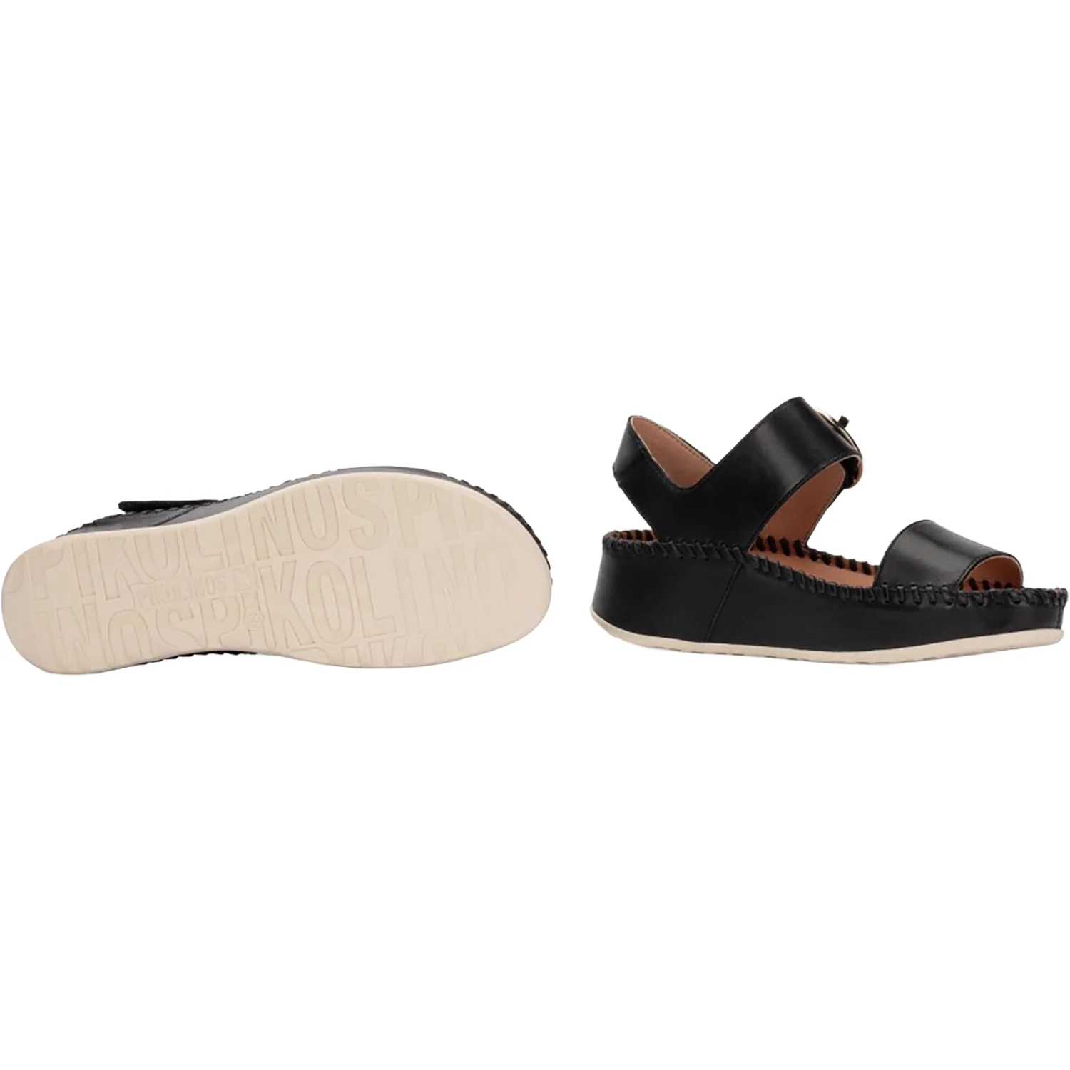 Pikolinos Marina W1C-0709 Women's Wedge Sandals Black - Image 3
