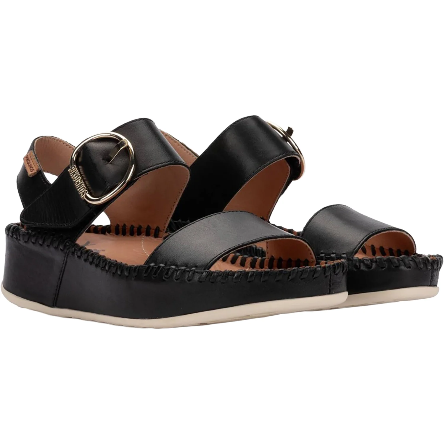 Pikolinos Marina W1C-0709 Women's Wedge Sandals Black - Image 4
