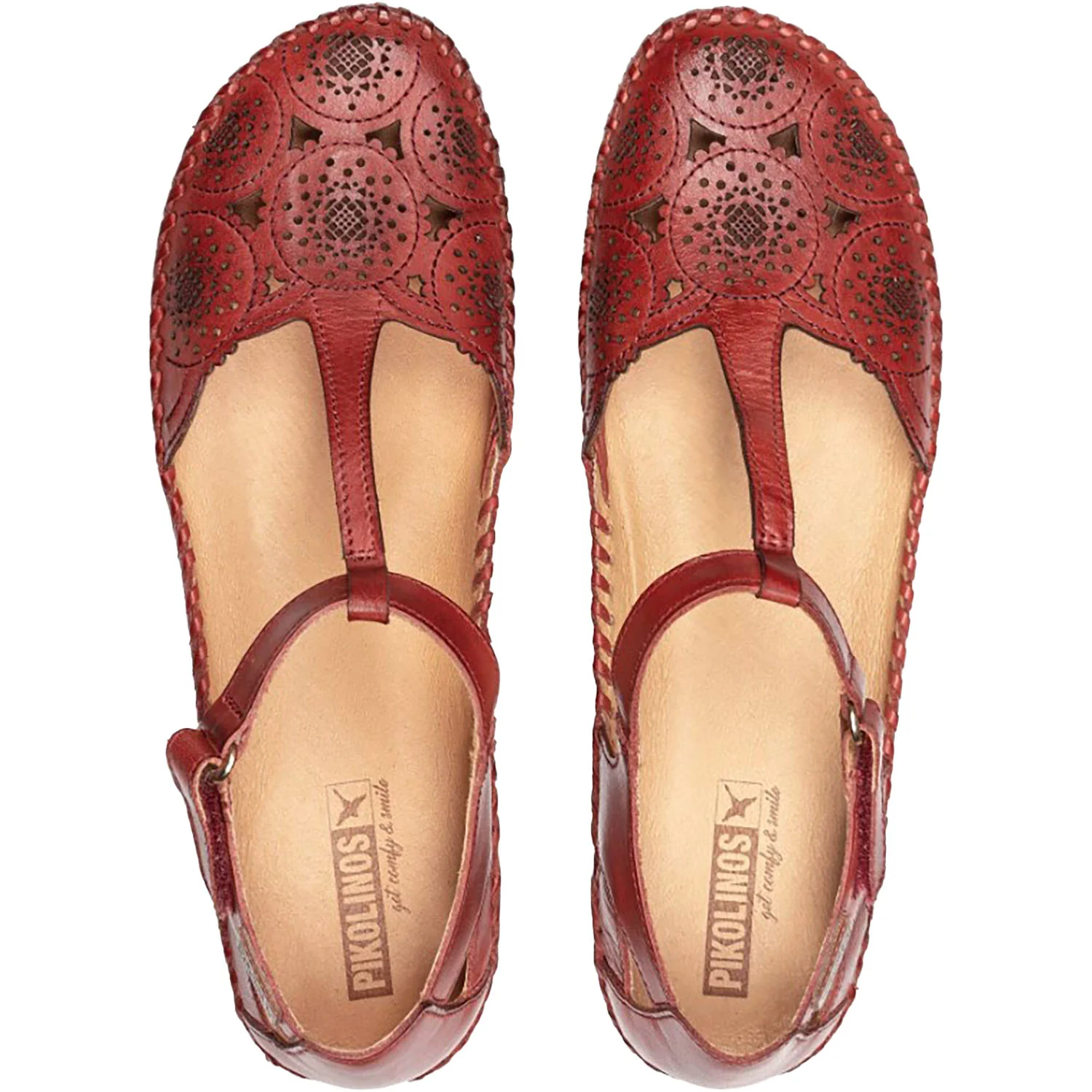 Pikolinos P Vallarta 655-0734 Women's Shoes Sandia Leather - Image 2