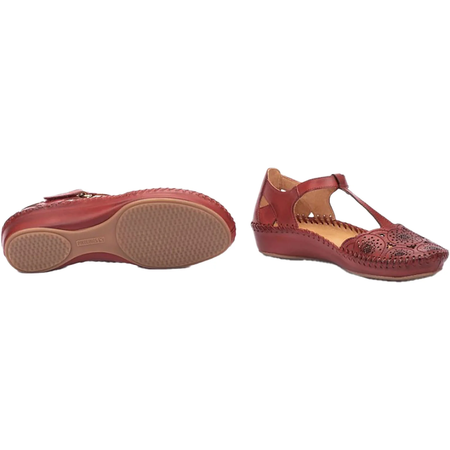 Pikolinos P Vallarta 655-0734 Women's Shoes Sandia Leather - Image 4