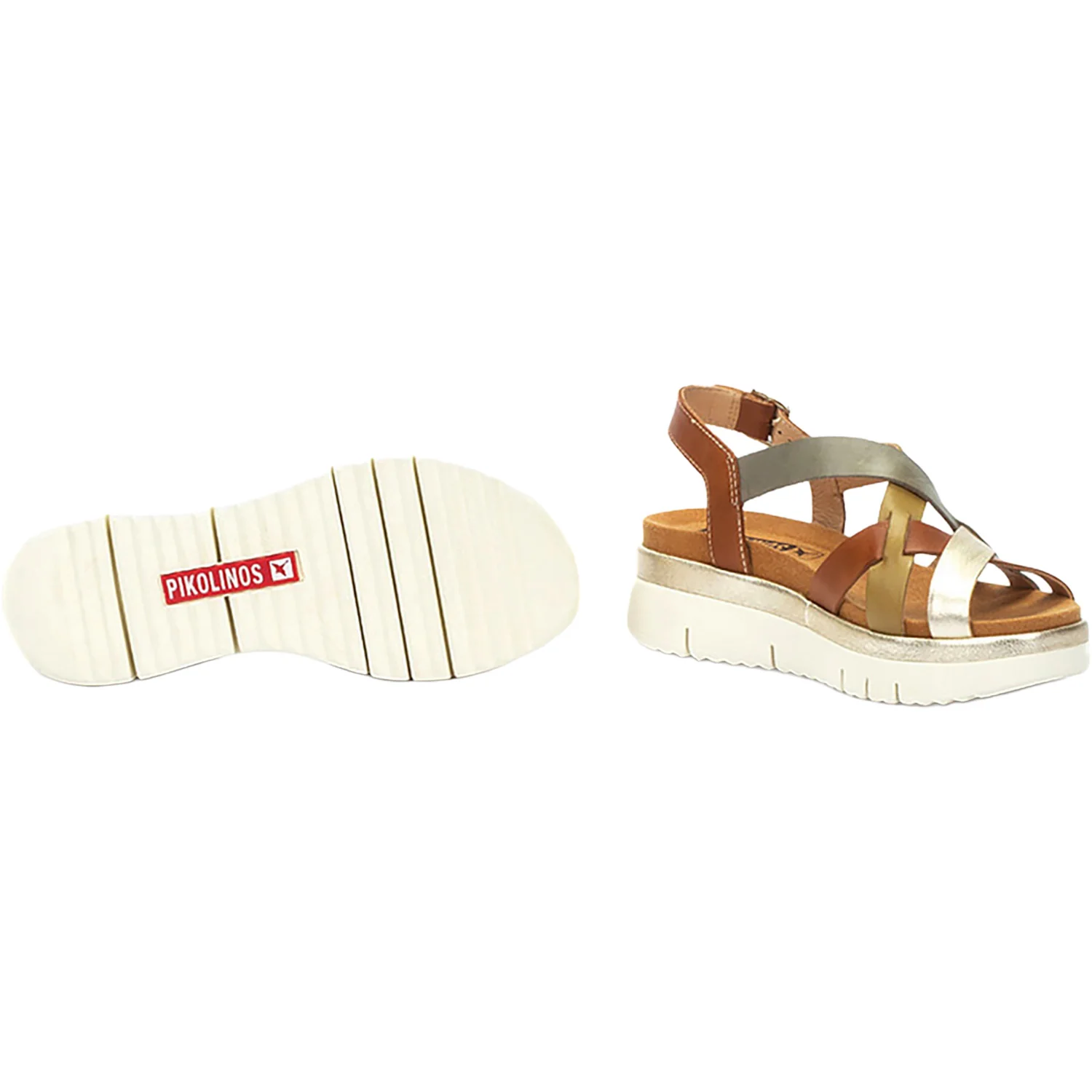 Pikolinos Palma W4N-0650C1 Women's Wedge Sandals Brandy - Image 3