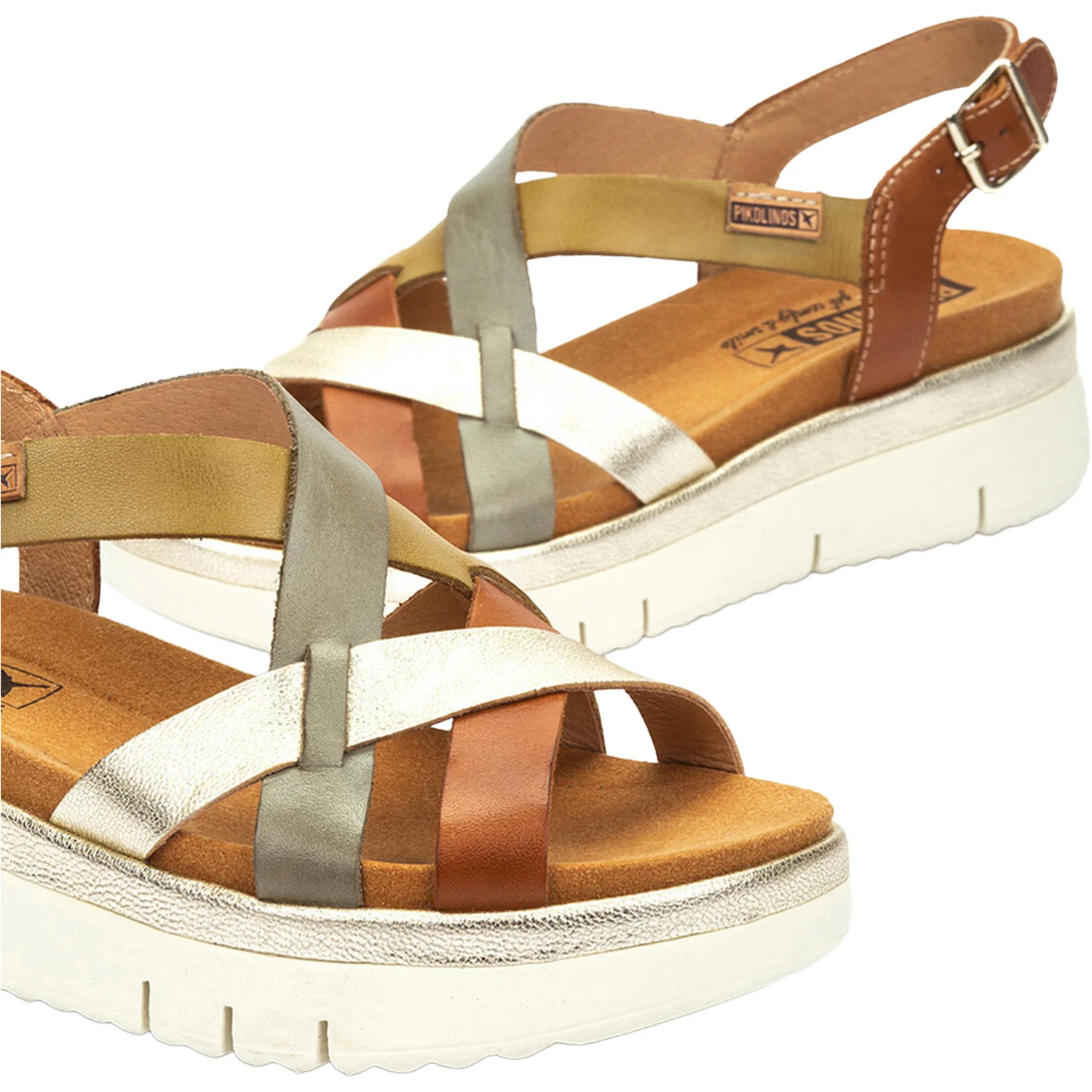 Pikolinos Palma W4N-0650C1 Women's Wedge Sandals Brandy - Image 7