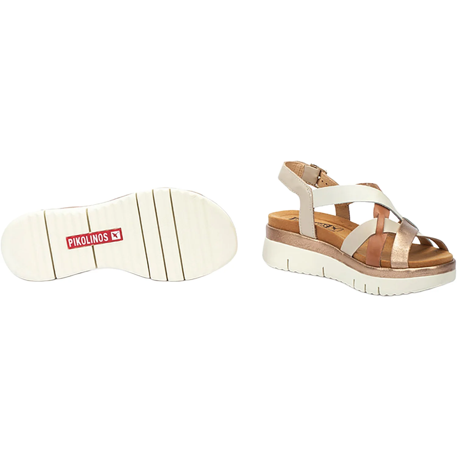 Pikolinos Palma W4N-0650C1 Women's Wedge Sandals Marfil - Image 3