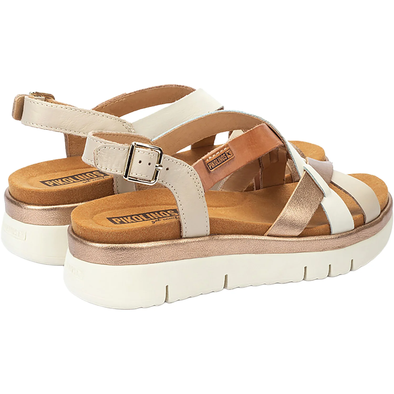 Pikolinos Palma W4N-0650C1 Women's Wedge Sandals Marfil - Image 5