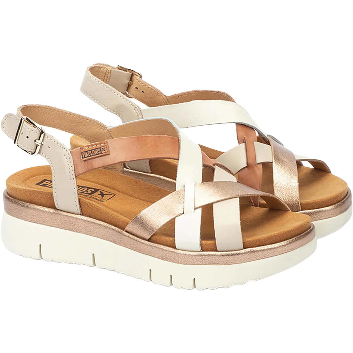 Pikolinos Palma W4N-0650C1 Women's Wedge Sandals Marfil - Image 6