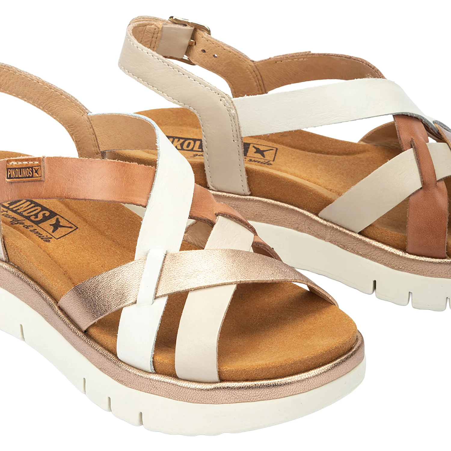 Pikolinos Palma W4N-0650C1 Women's Wedge Sandals Marfil - Image 7