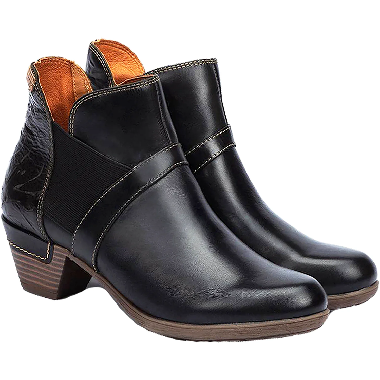 Pikolinos Rotterdam 902-8932C1 Women's Ankle Boots Black Leather - Image 2
