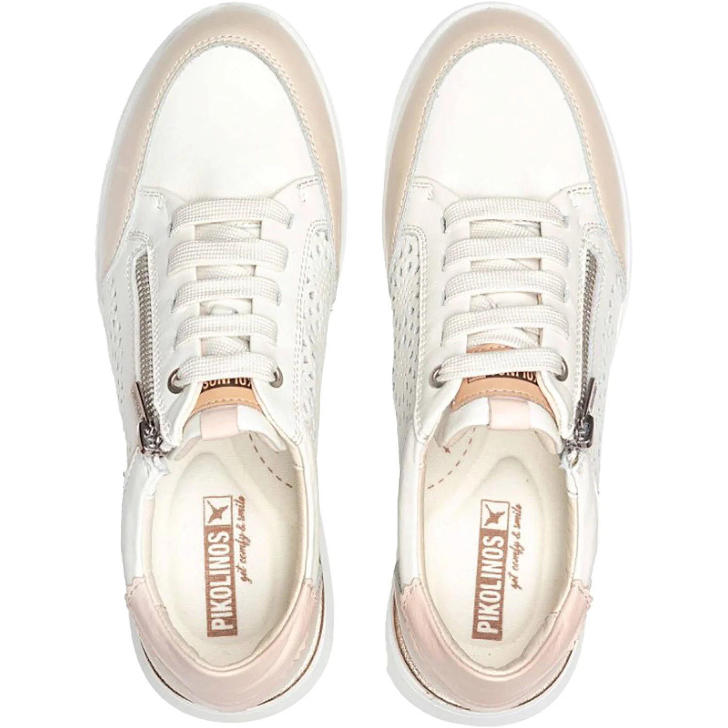 Pikolinos Ruea Women's Athletic Shoes Trainers Off White - Image 2