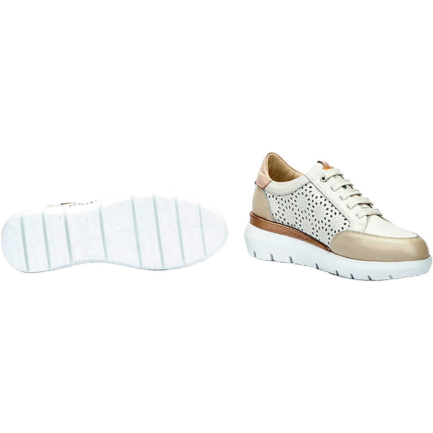 Pikolinos Ruea Women's Athletic Shoes Trainers Off White - Image 3