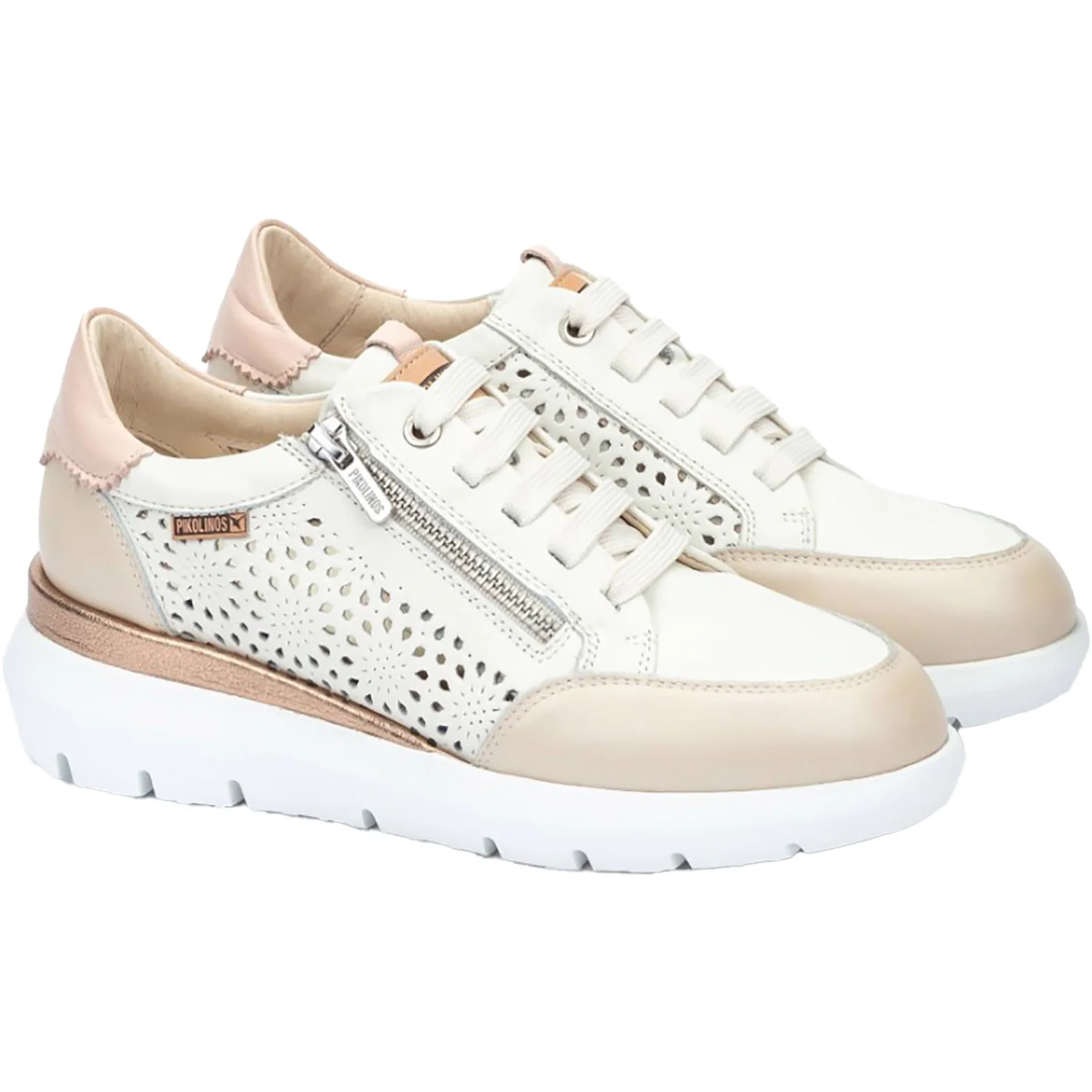 Pikolinos Ruea Women's Athletic Shoes Trainers Off White - Image 4