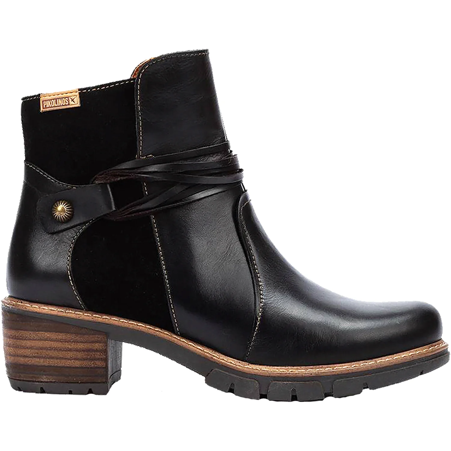 Pikolinos San Sebastian W1T-8906C2 Women's Ankle Boots Black Leather
