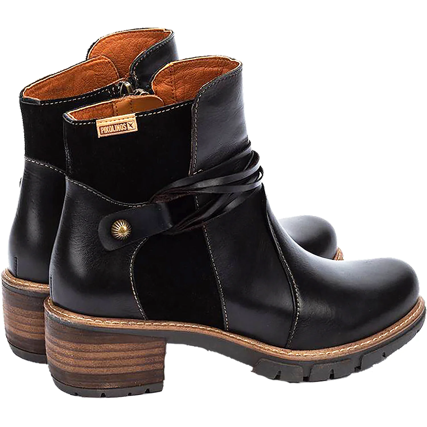 Pikolinos San Sebastian W1T-8906C2 Women's Ankle Boots Black Leather - Image 3