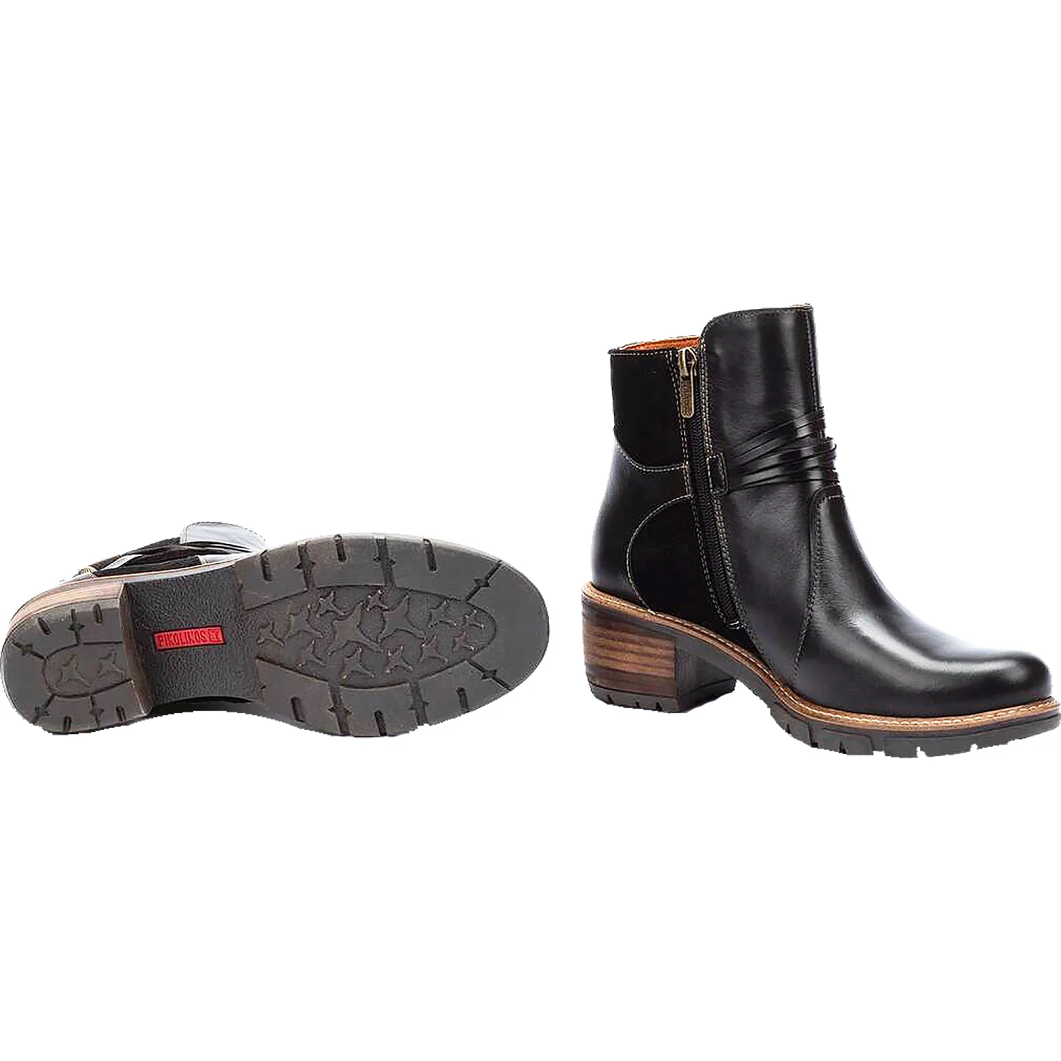 Pikolinos San Sebastian W1T-8906C2 Women's Ankle Boots Black Leather - Image 4