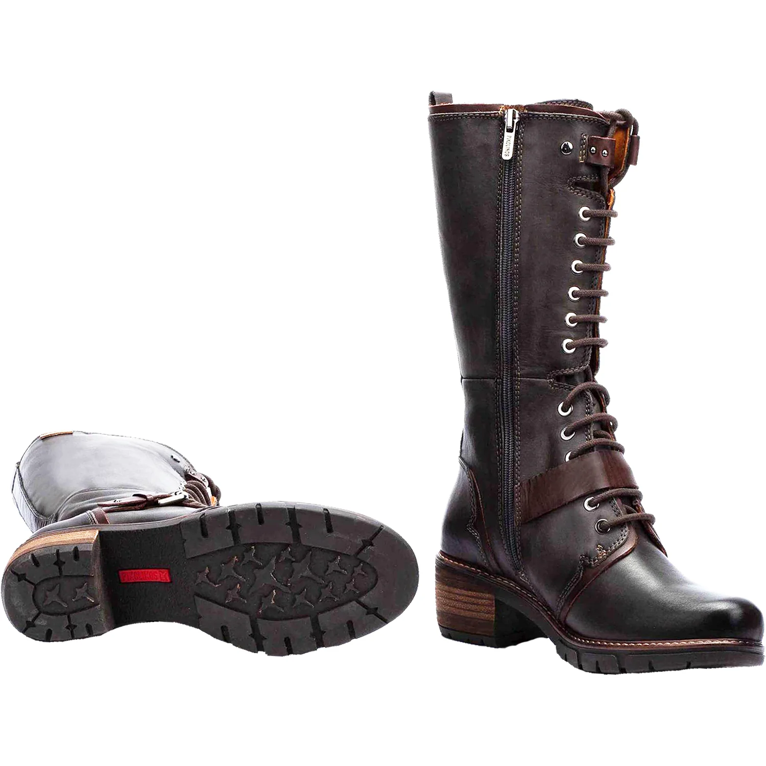Pikolinos San Sebastian W1T-9624 Women's Tall Boots Lead Leather - Image 3