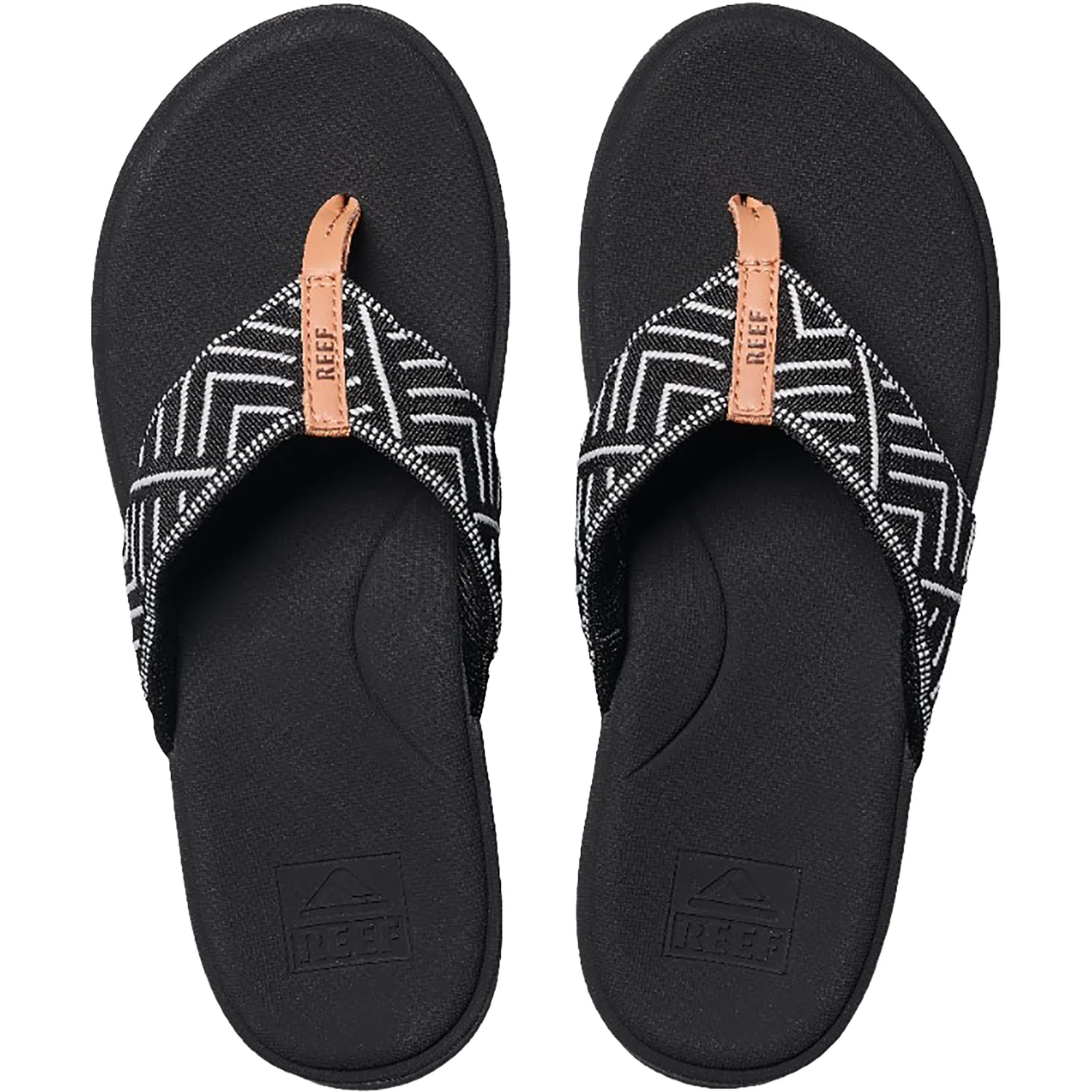 Reef Cushion Cloud TX Women's Thong Sandals Black Geo Synthetic - Image 2