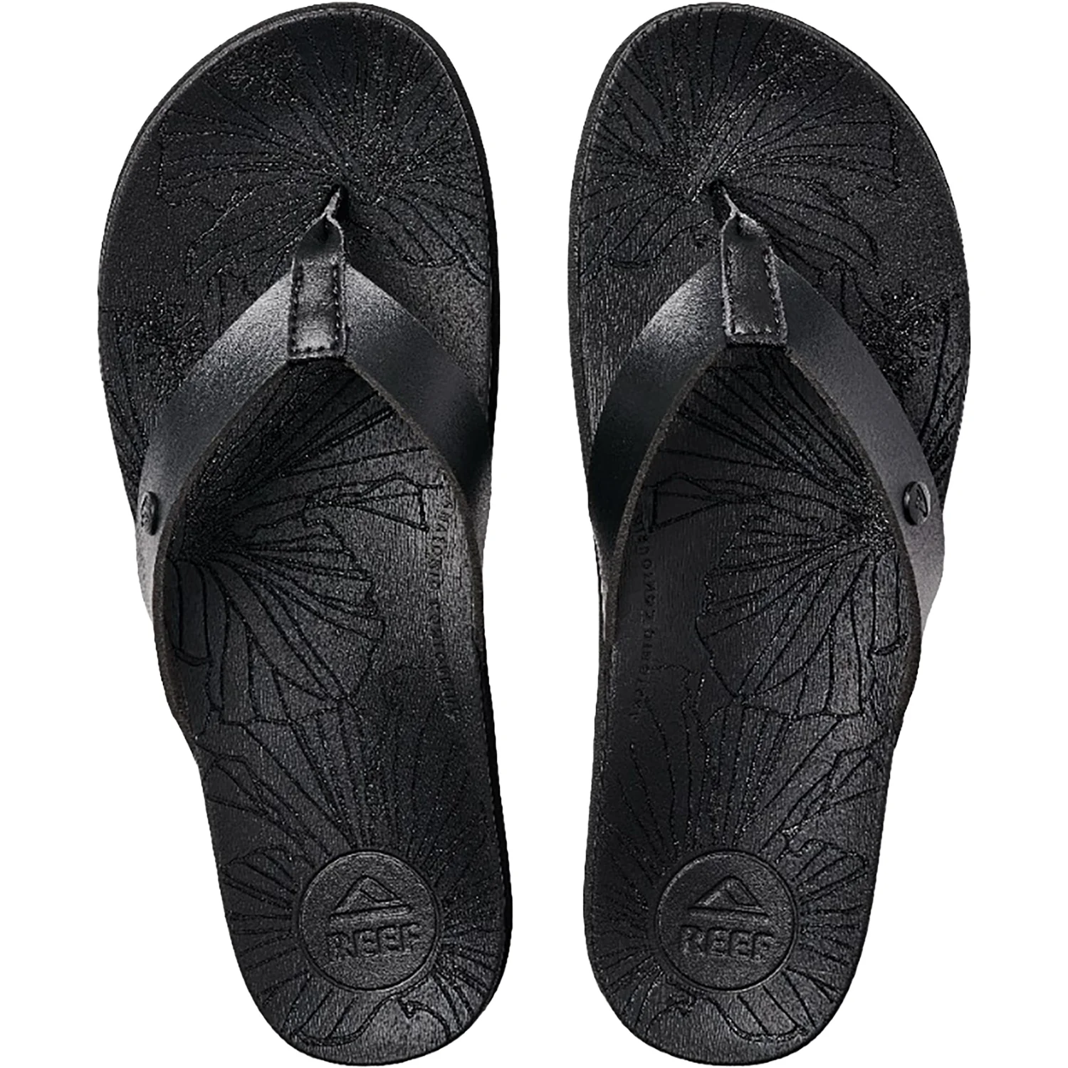 Reef Cushion Porto Cruz Women's Thong Sandals Black Night - Image 2