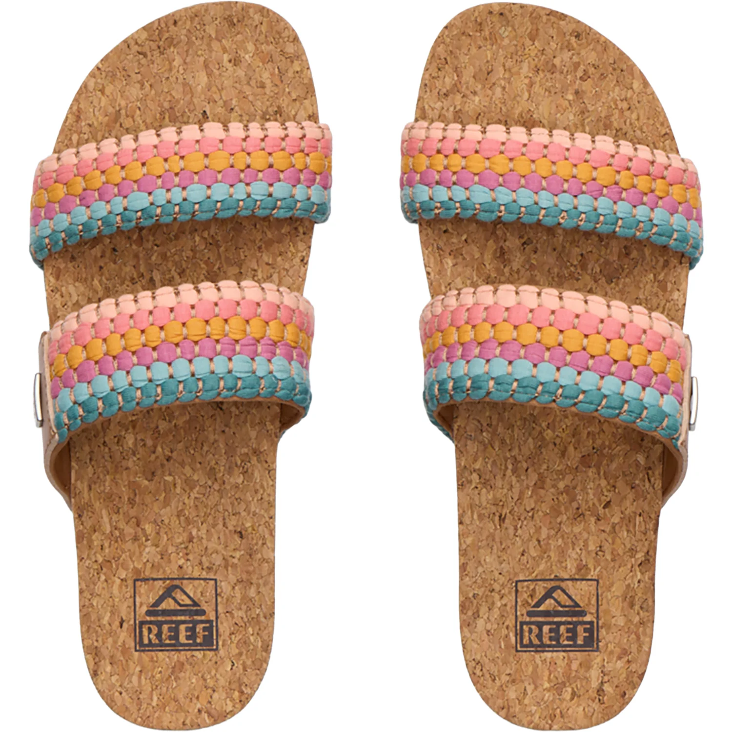 Reef Cushion Vista Women's Slide Sandals Sherbet Multi - Image 2