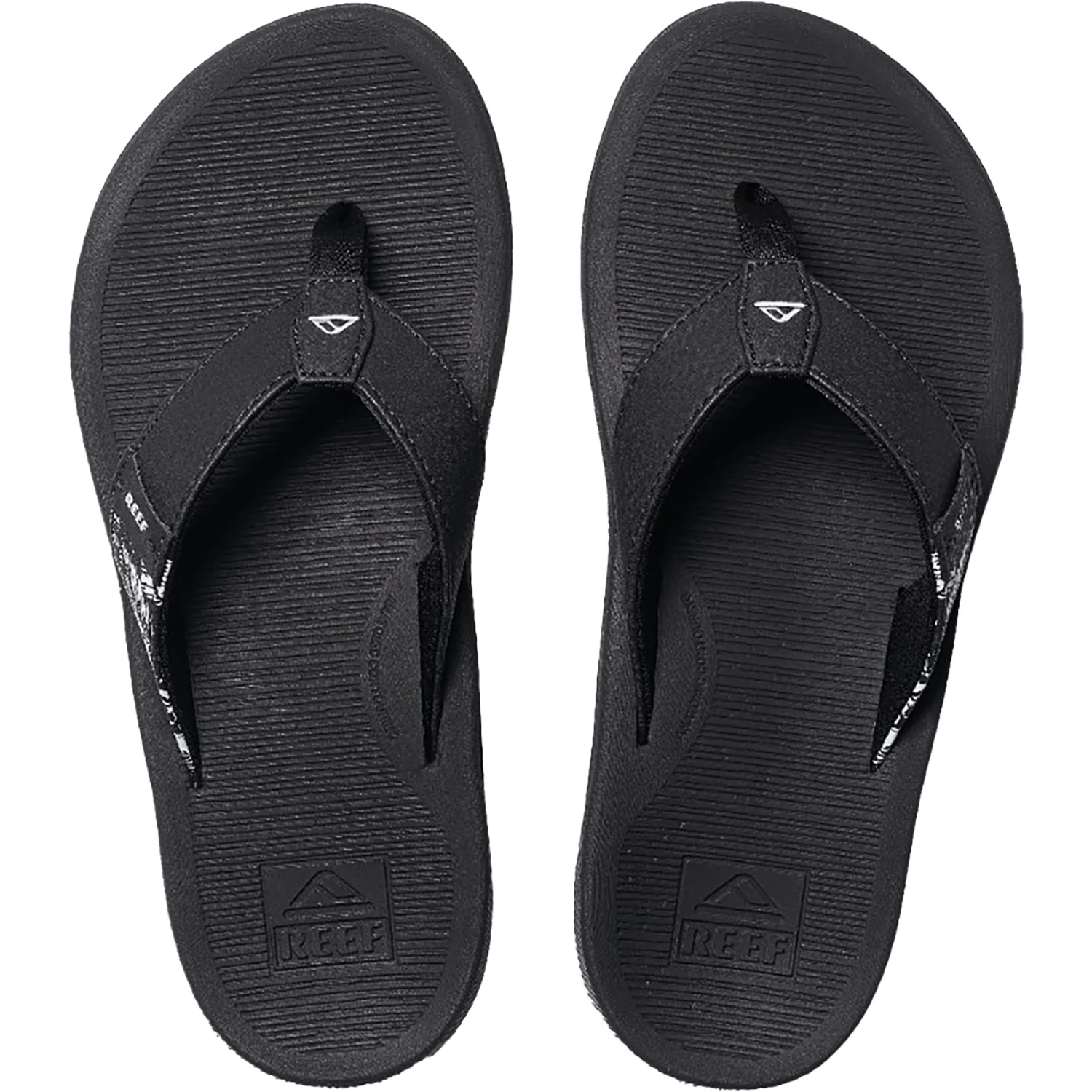 Reef Santa Ana Women's Thong Sandals Black/White Synthetic - Image 2