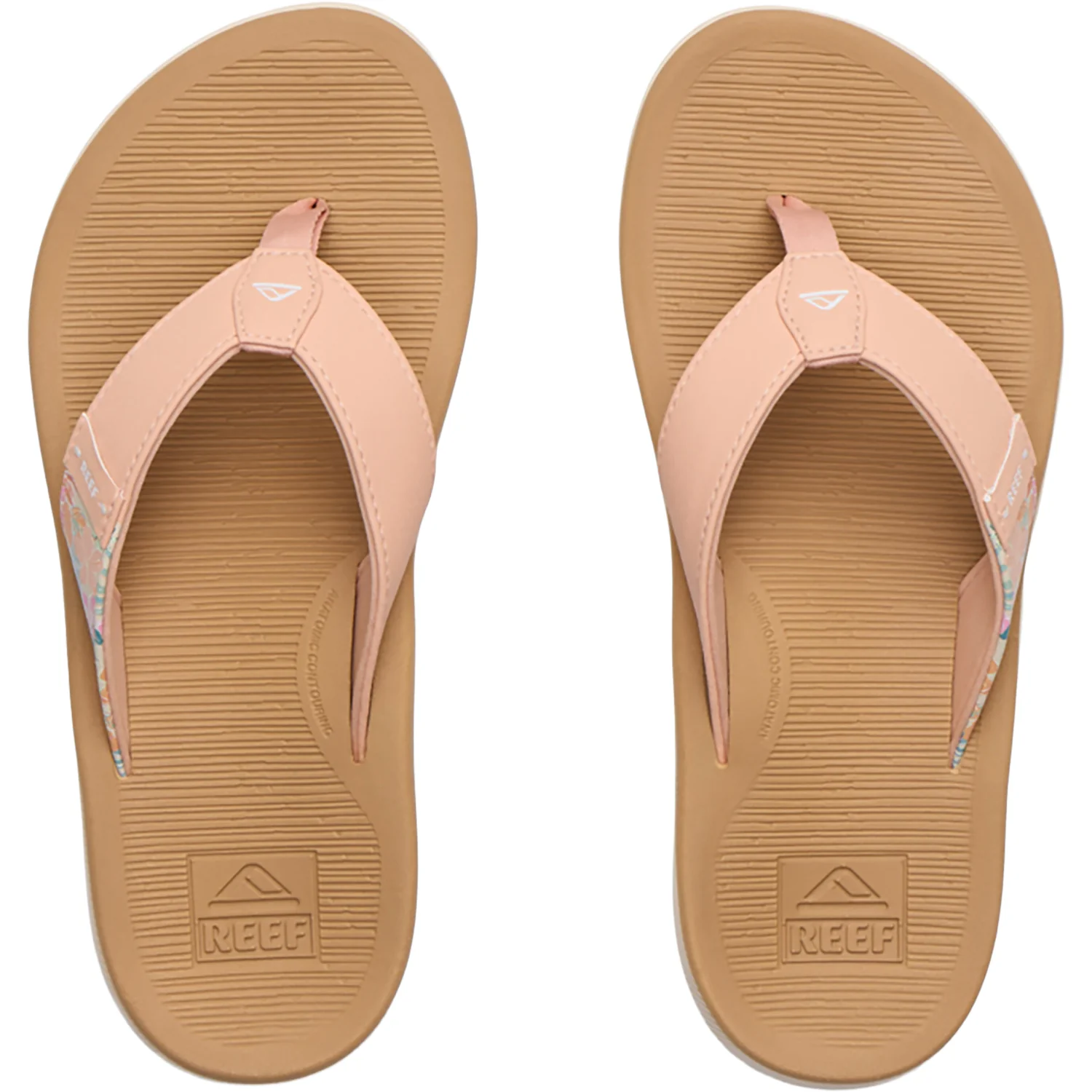 Reef Santa Ana Women's Thong Sandals Peach/Tan - Image 2
