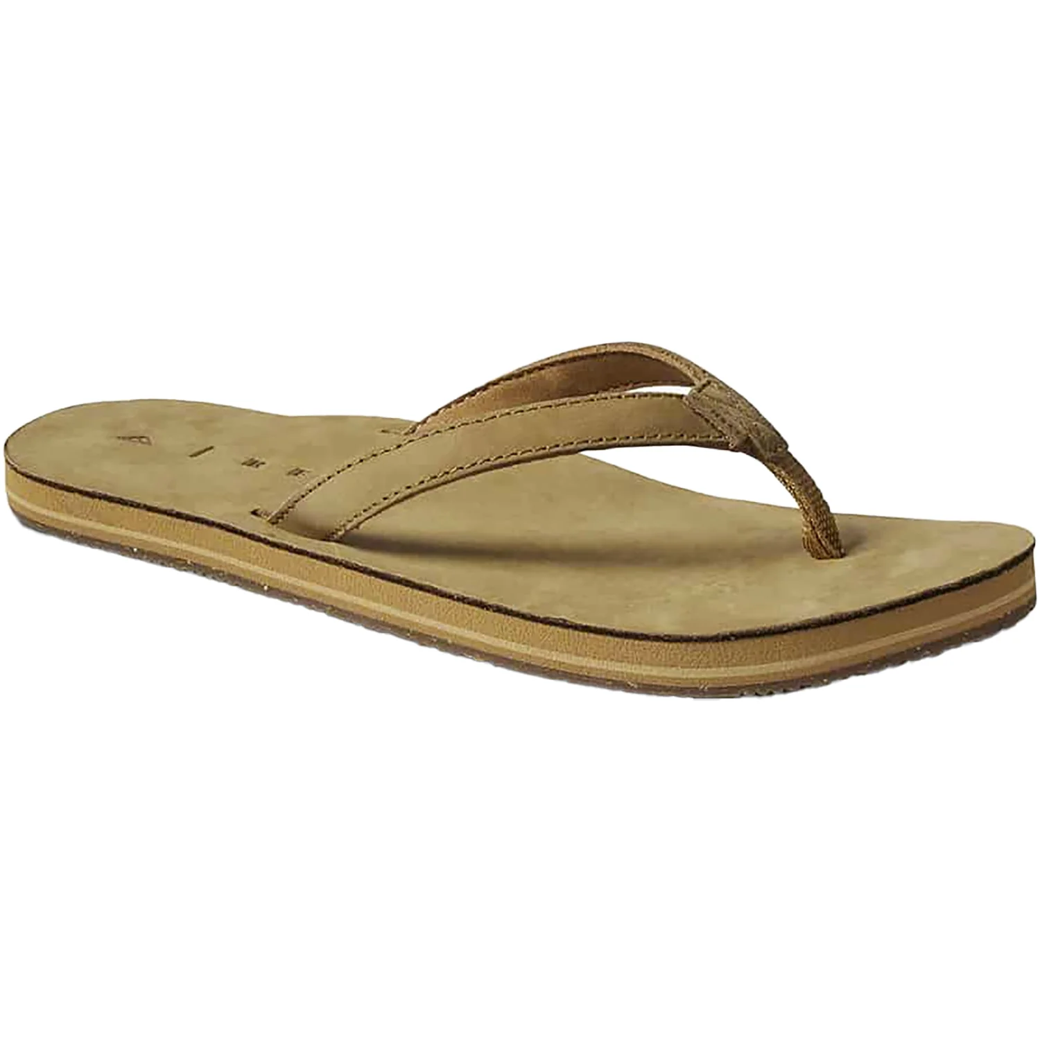 Reef Solana Women's Thong Sandals Tan Leather - Image 3