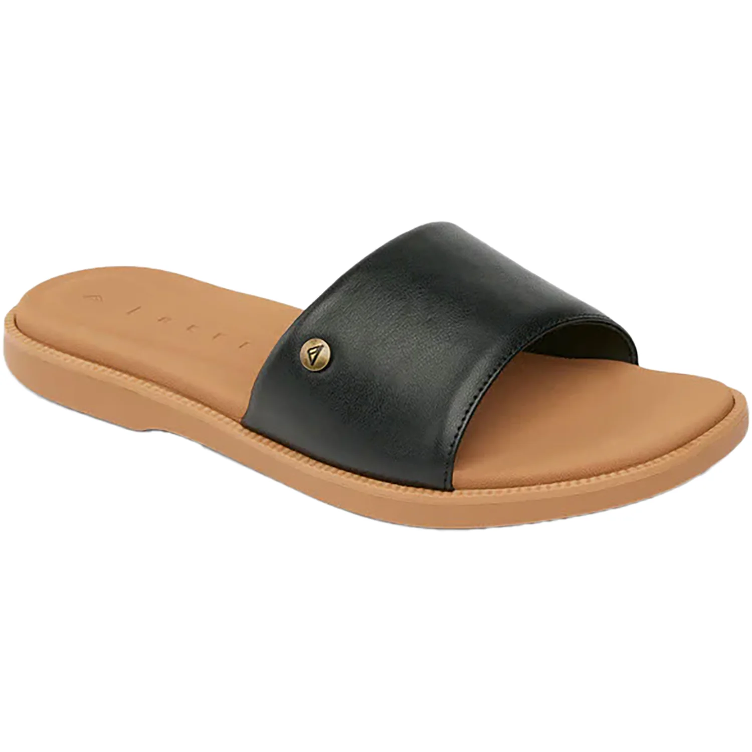 REEF Sunny Arrianah Women's Slide Sandals Black/Tan Synthetic - Image 3