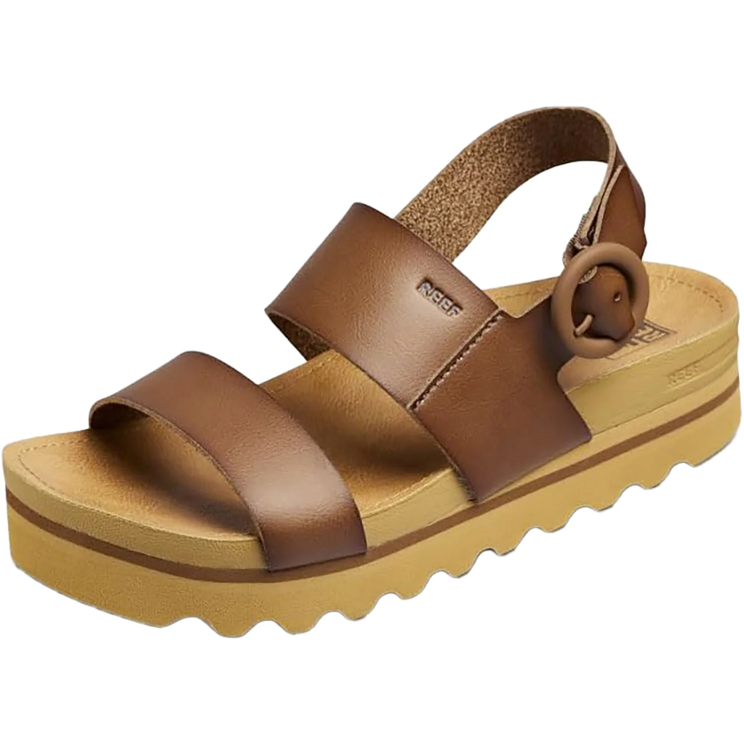 Reef Vista Hi Buckle Women's Platform Sandals Espresso Synthetic - Image 3