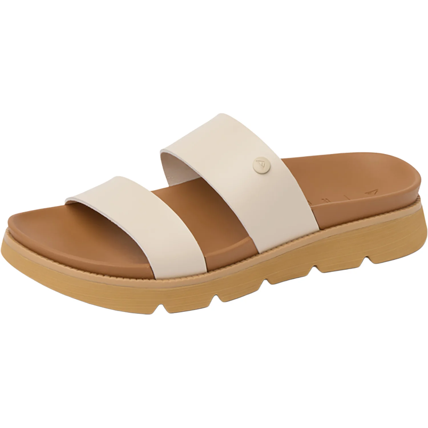 Reef Vista Luxe Thea Women's Slide Sandals Parchment - Image 3