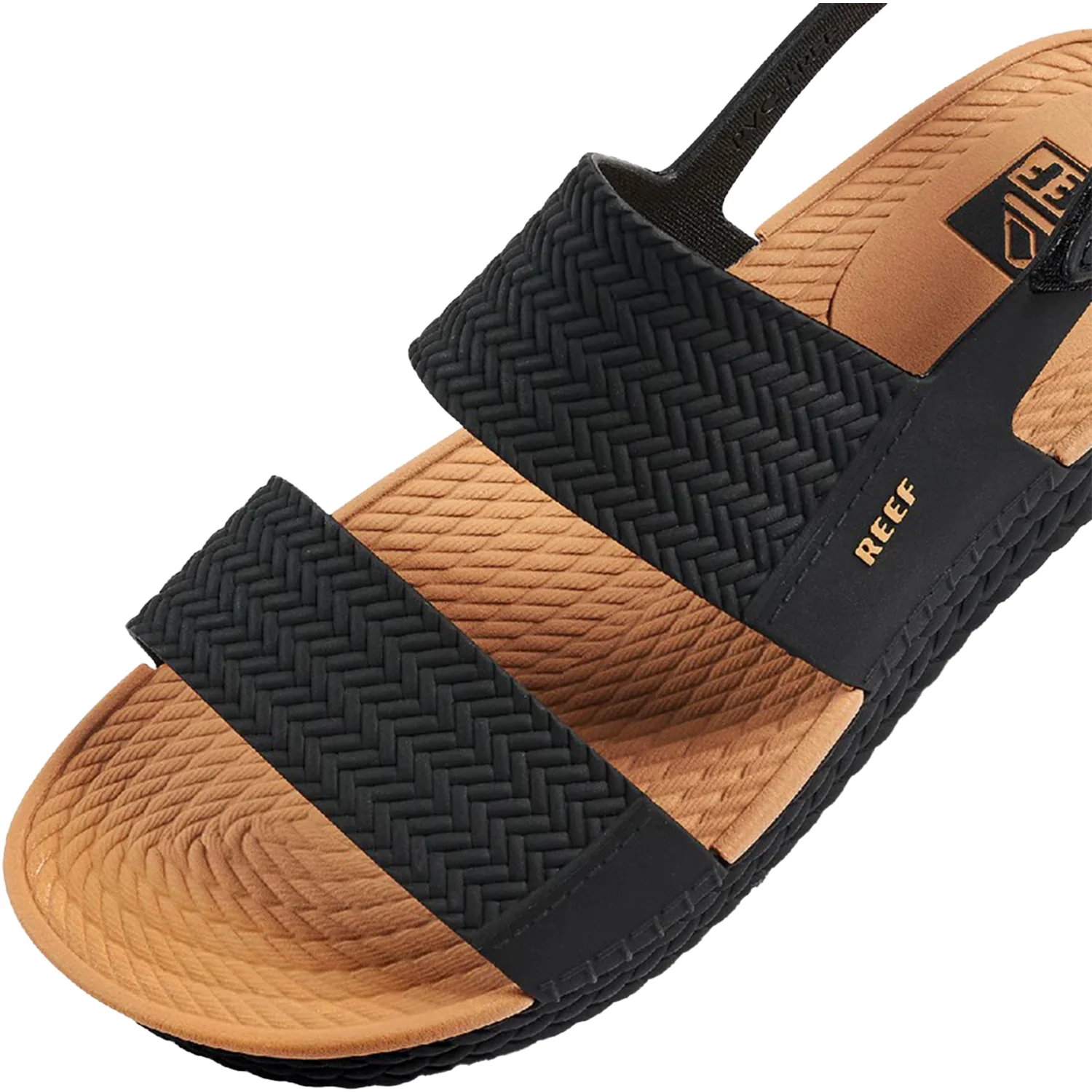 Reef Water Vista Women's Ankle Strap Sandals Black/Tan Synthetic - Image 6