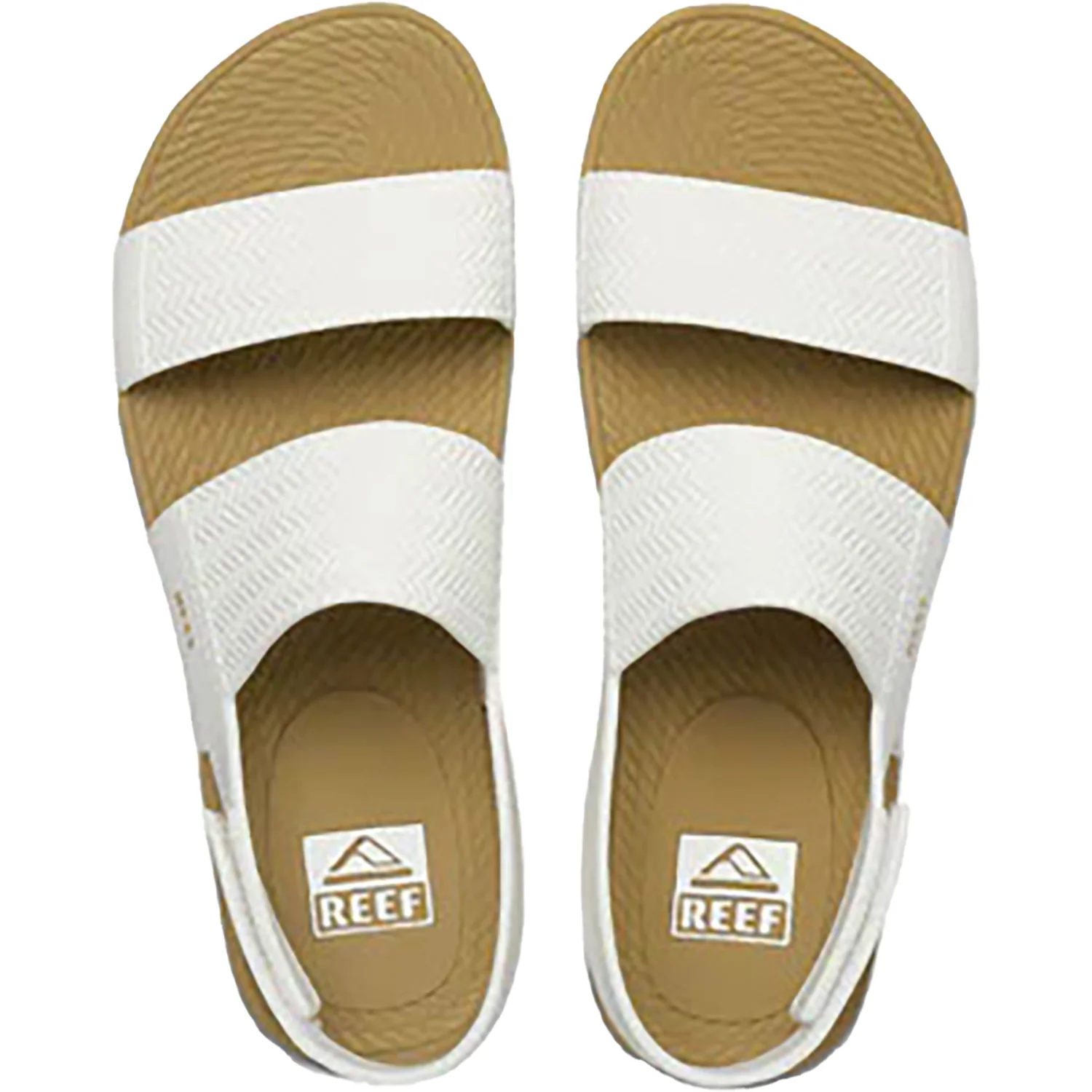 Reef Water Vista Women's Ankle Strap Sandals White/Tan Synthetic - Image 2