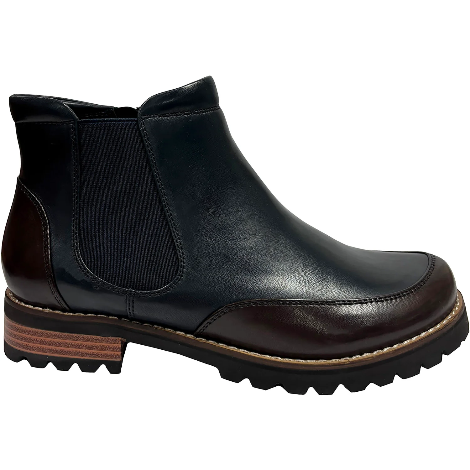 Regarde le Ciel Layla-01 7384 Women's Boots TDM/Navy Combi Leather
