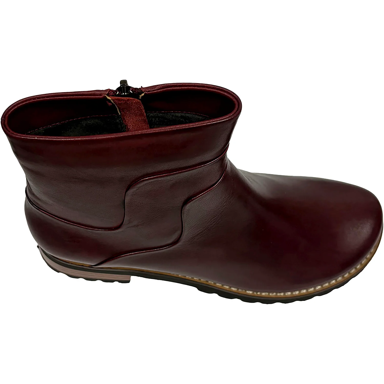 Regarde le Ciel Layla-10 008 Women's Boots Sangria Leather - Image 2