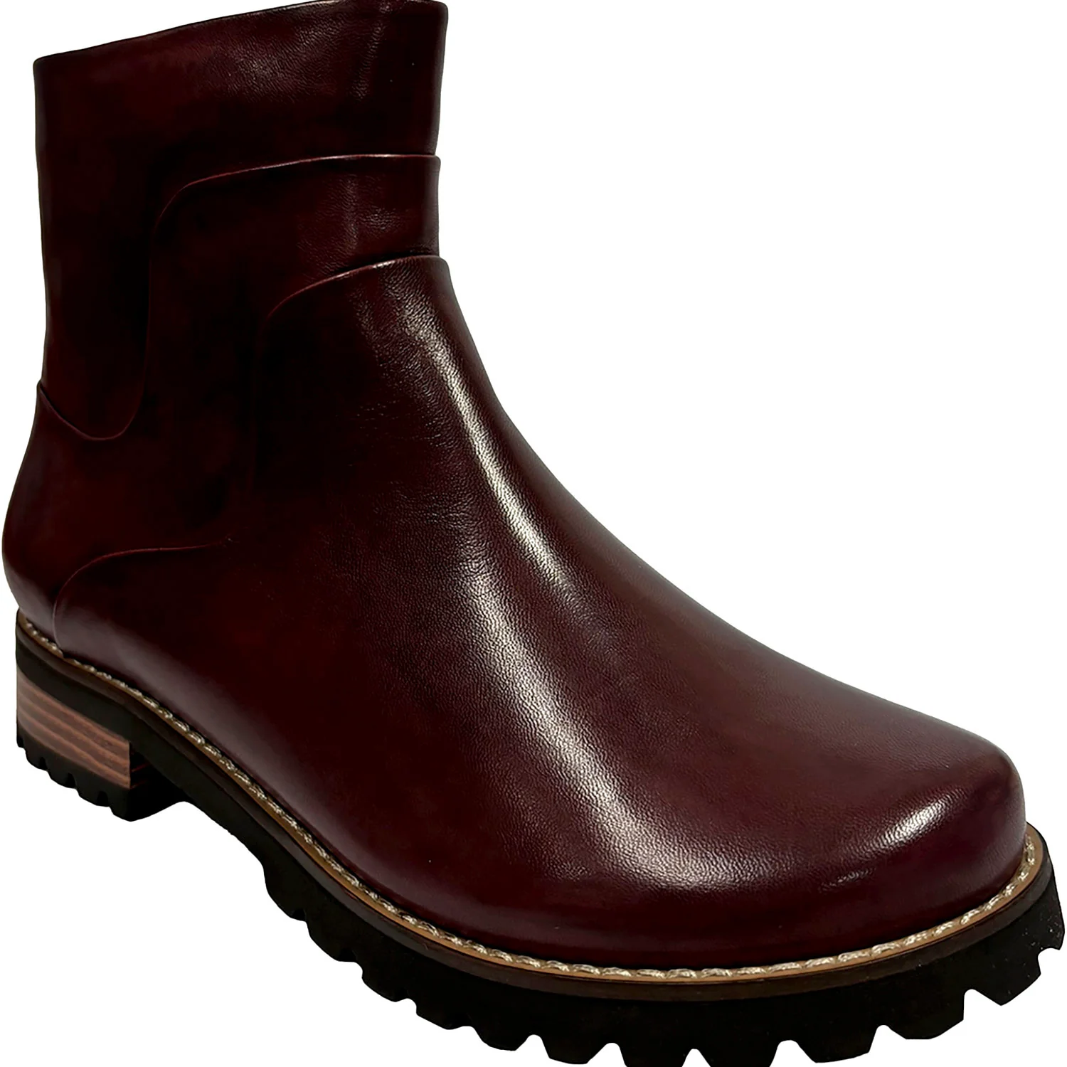 Regarde le Ciel Layla-10 008 Women's Boots Sangria Leather - Image 4