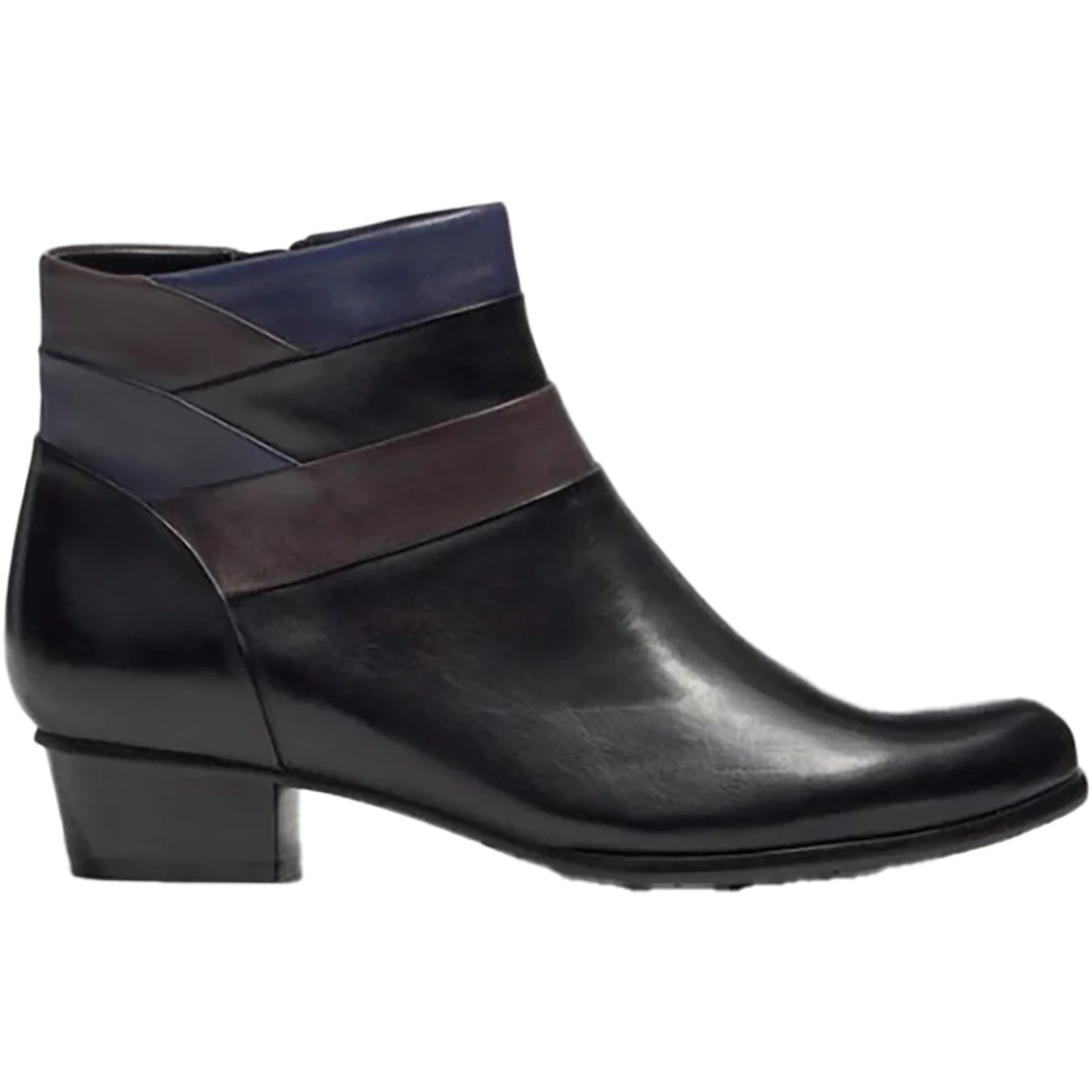 Regarde Le Ciel Stefany-390 Women's Boots Black/Muddy/Melanzana Leather