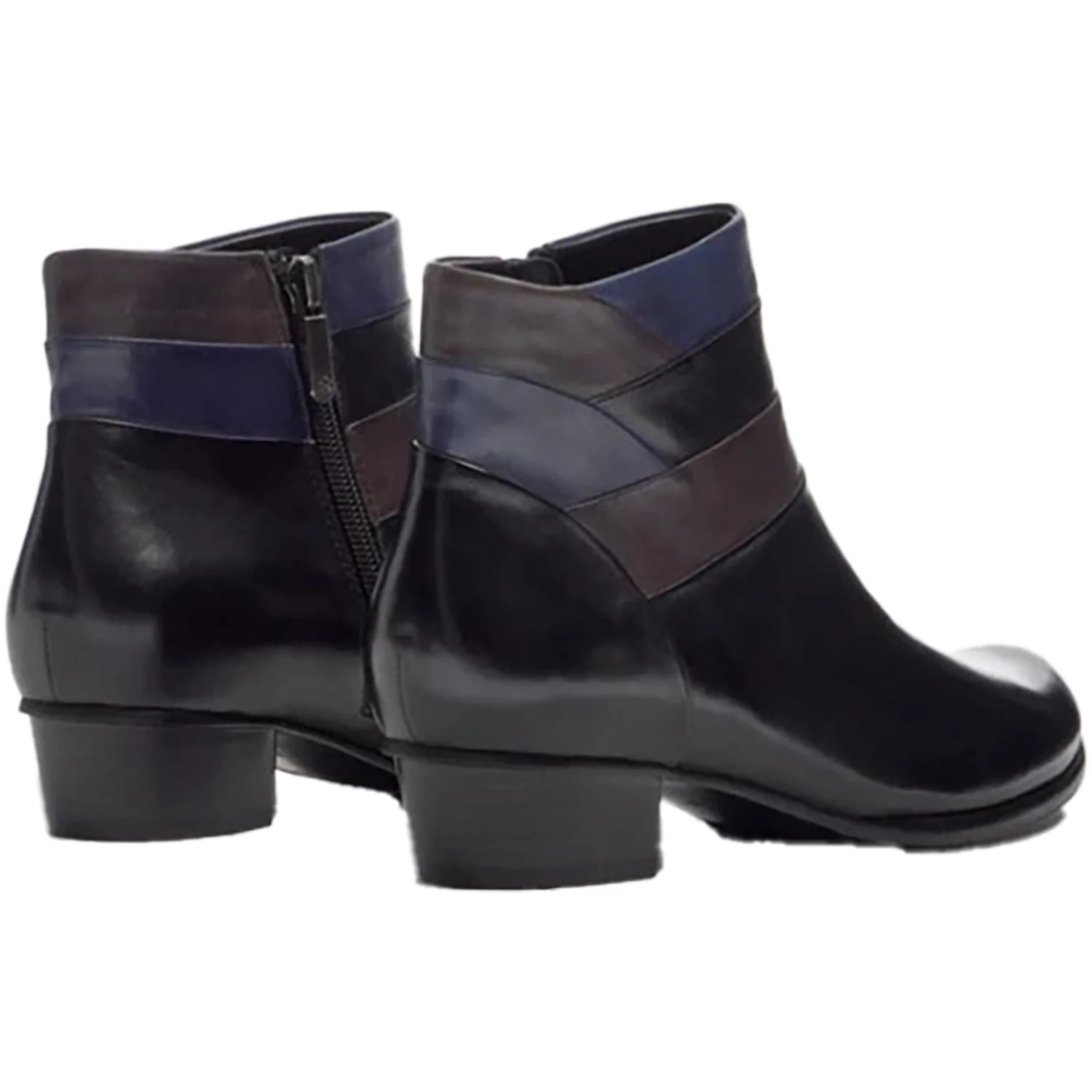 Regarde Le Ciel Stefany-390 Women's Boots Black/Muddy/Melanzana Leather - Image 3