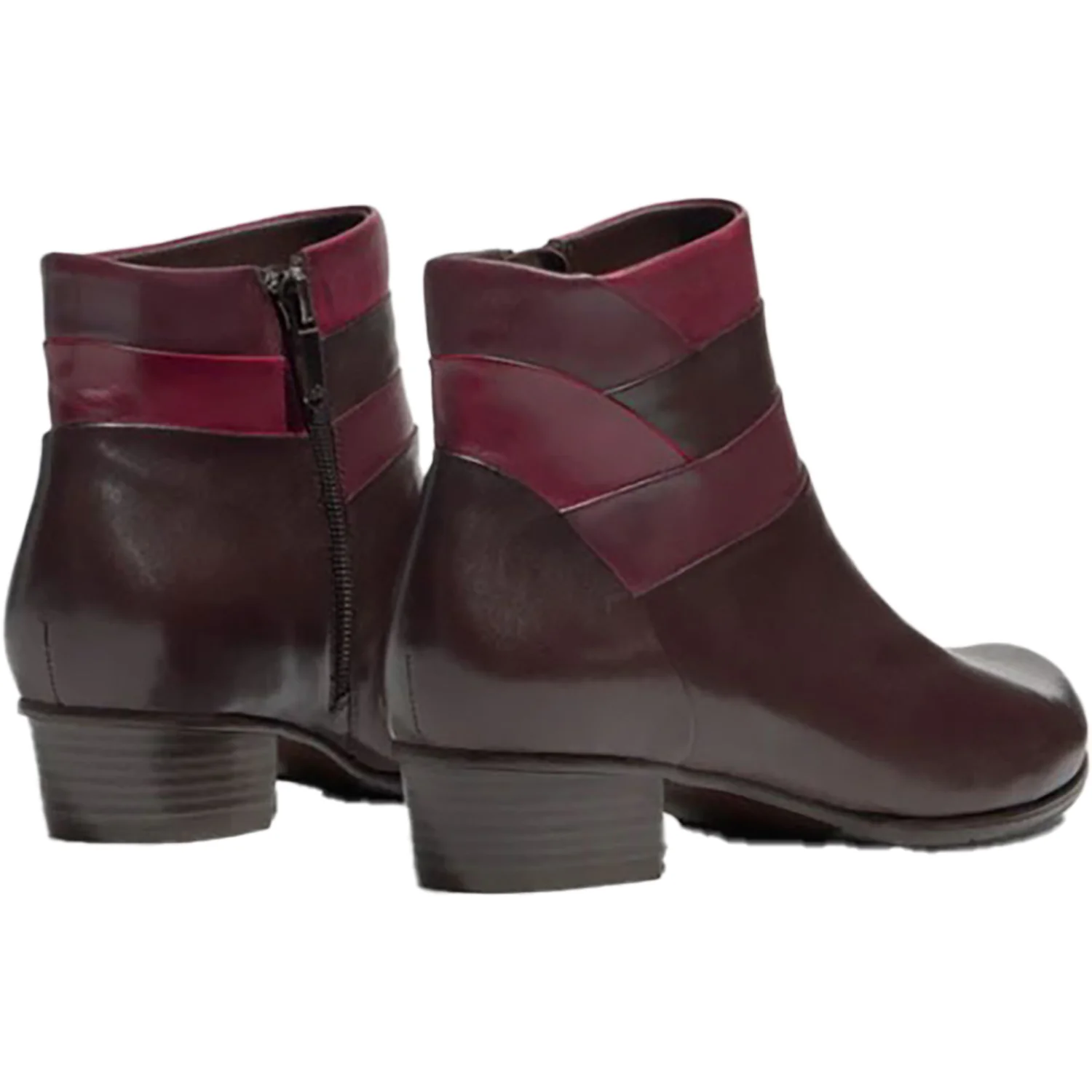 Regarde Le Ciel Stefany-390 Women's Boots TDM/Vino/Sangria Leather - Image 3