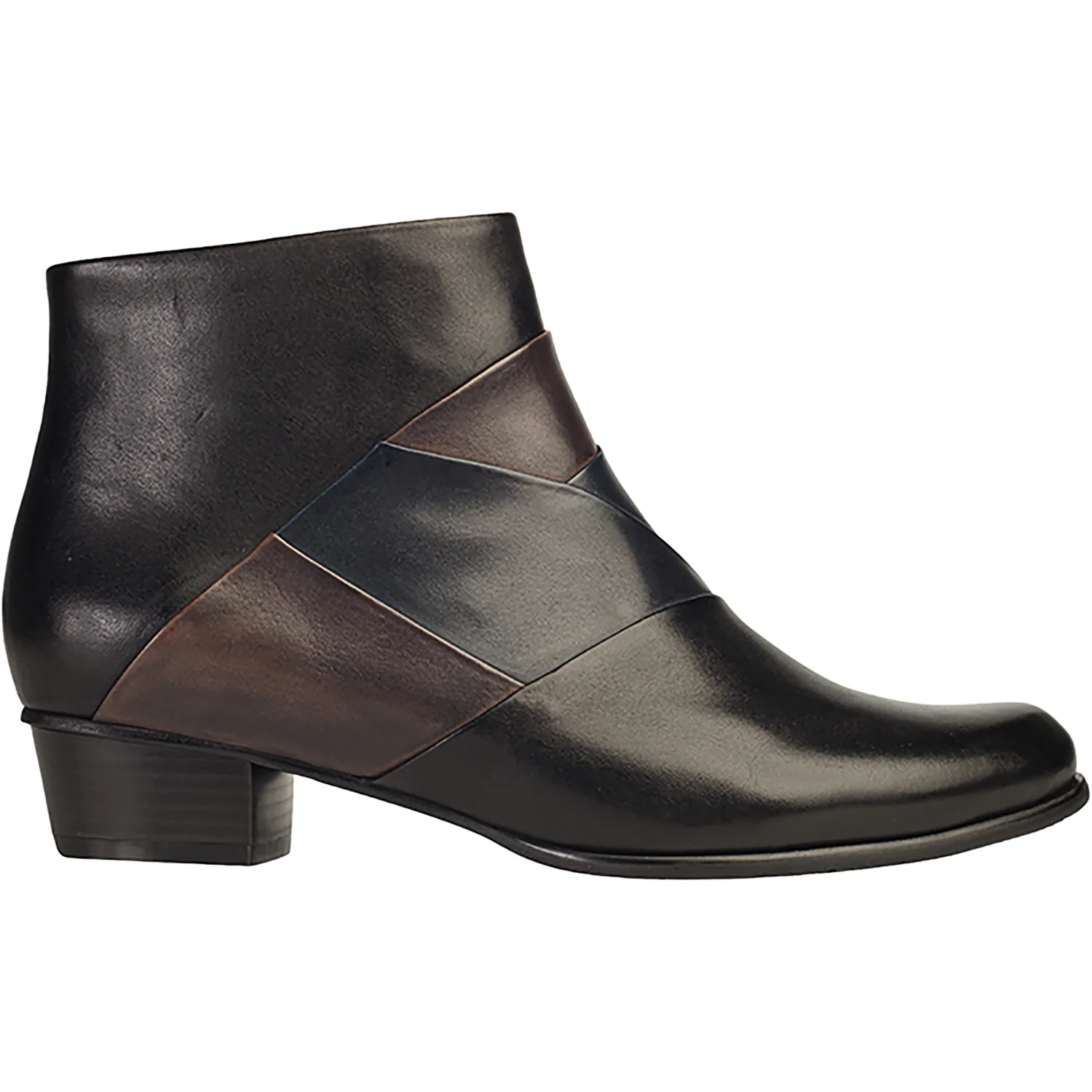 Regarde Le Ciel Stefany-396 6417 Women's Boots Black/Muddy/Navy Leather