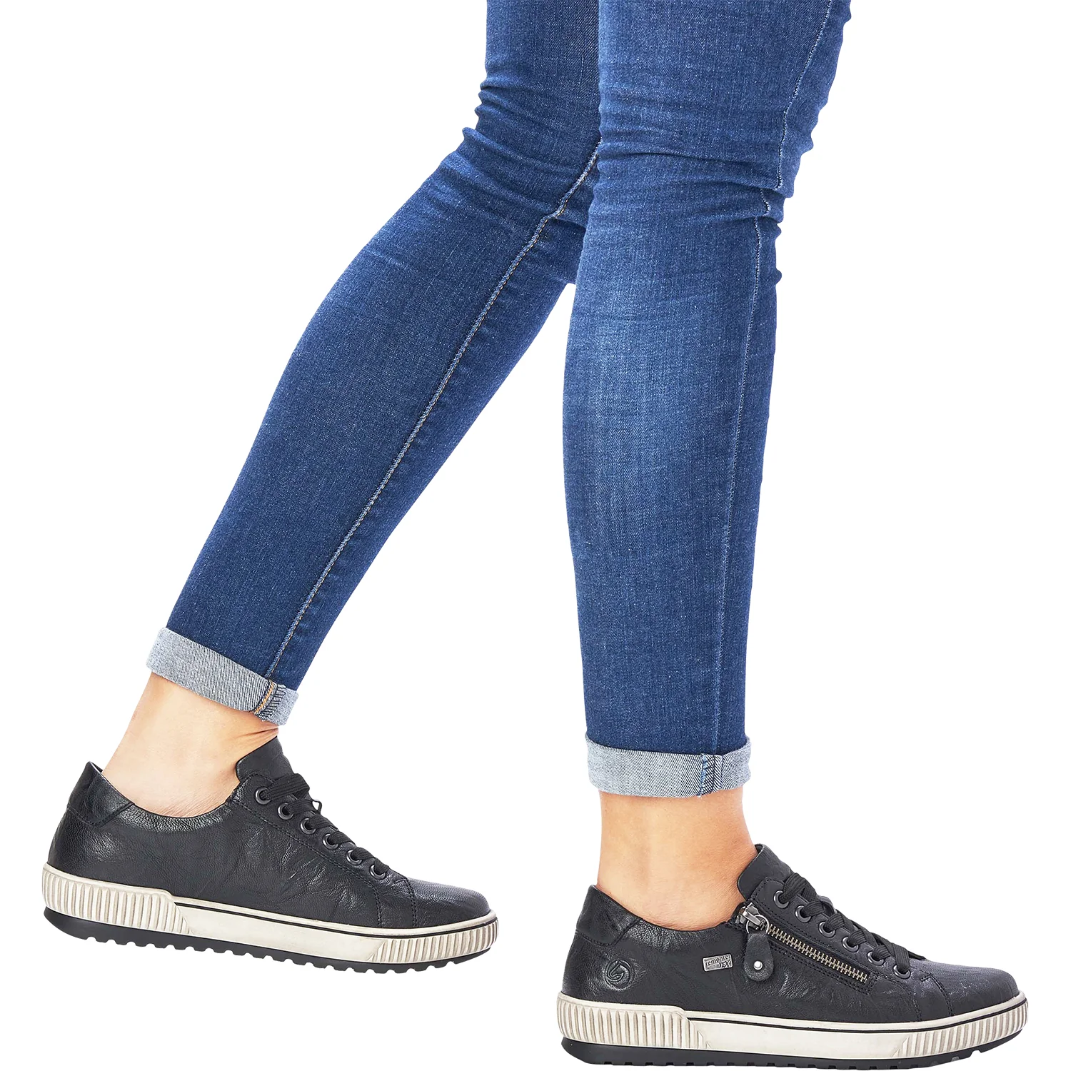 Remonte D0700-00 Maditta 00 Women's Sneakers Black Leather - Image 4