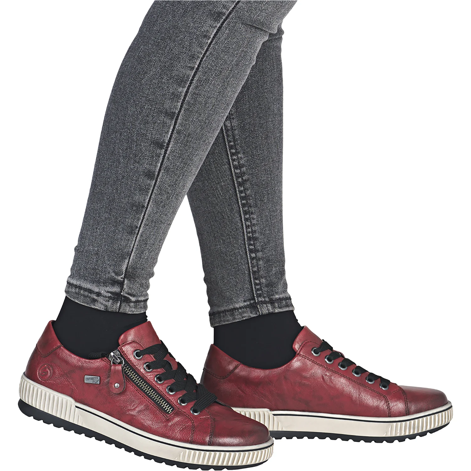 Remonte D0700-36 Maditta Women's Sporty Lace Up Shoes Mohn/Mohn Leather - Image 6