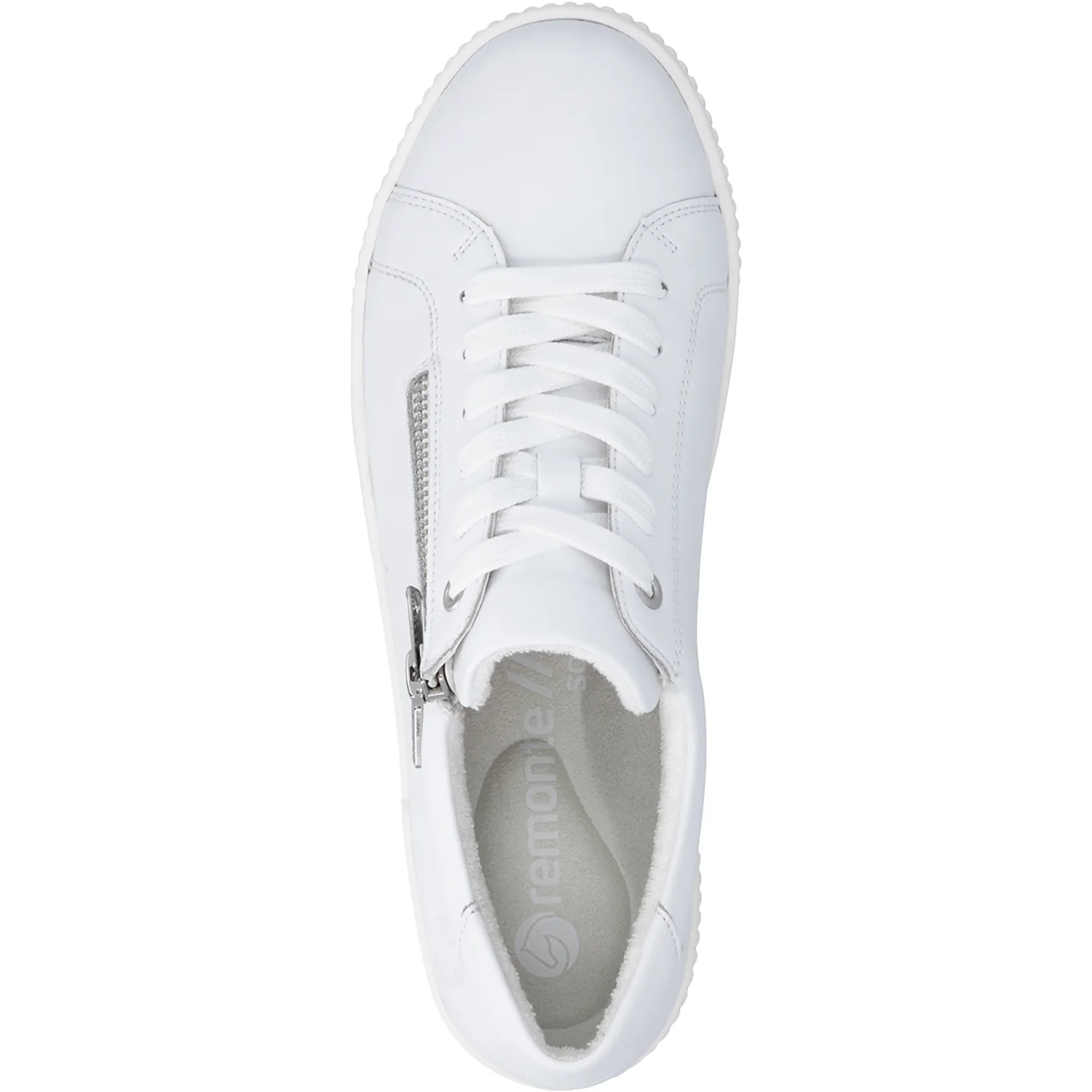 Remonte D0700-80 Maditta Women's Lace Up Shoes White Leather - Image 2