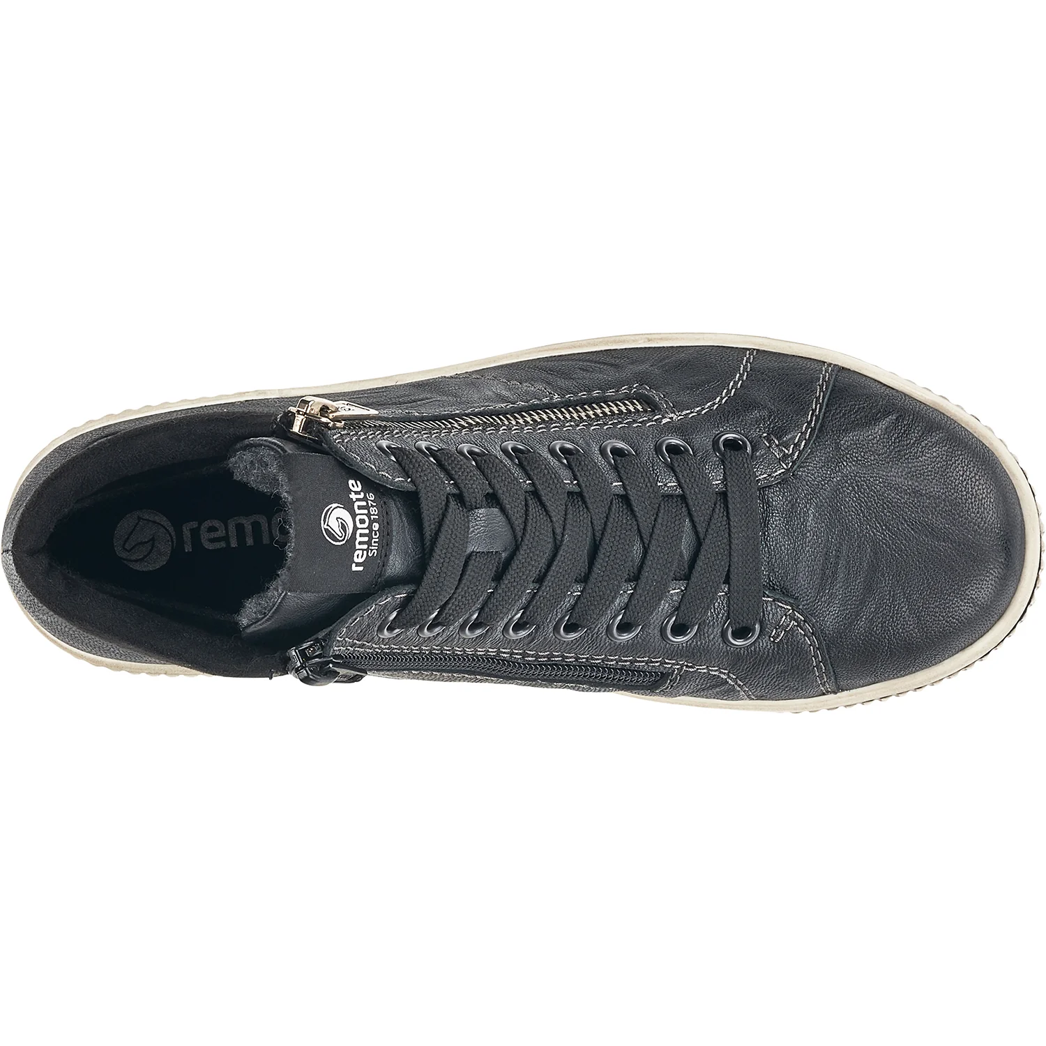 Remonte D0772-01 Maditta 72 Women's Sneakers Black Leather - Image 2