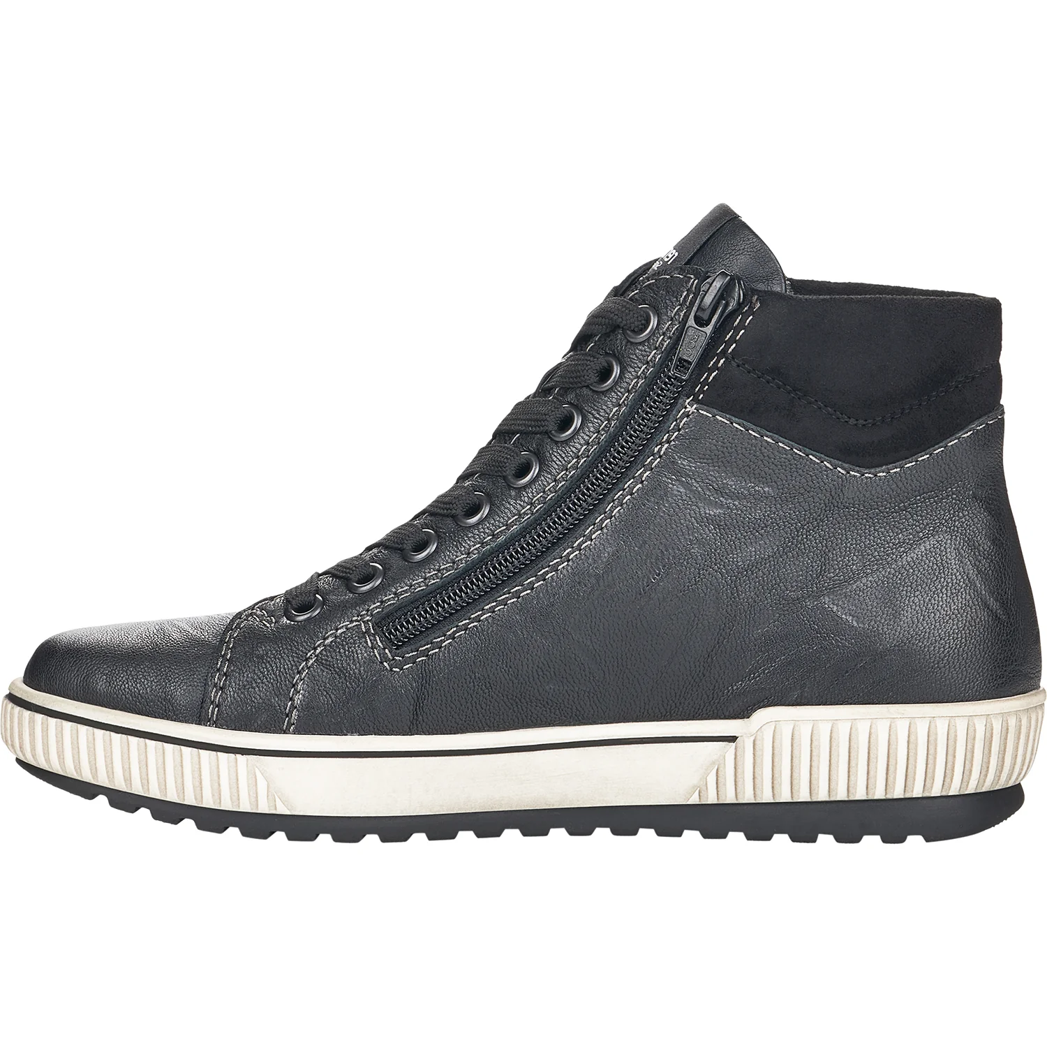 Remonte D0772-01 Maditta 72 Women's Sneakers Black Leather - Image 3