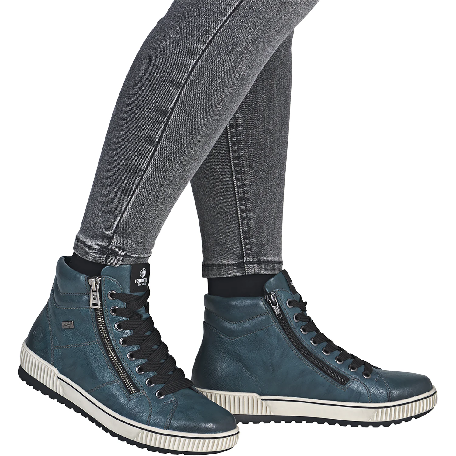 Remonte D0772-12 Maditta 72 Women's Boots Petrol Leather - Image 6