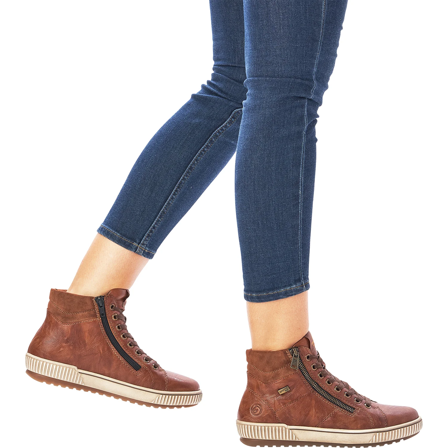 Remonte D0772-22 Maditta 72 Women's Sneakers Cuoio/Reh/Cuoio Leather - Image 4