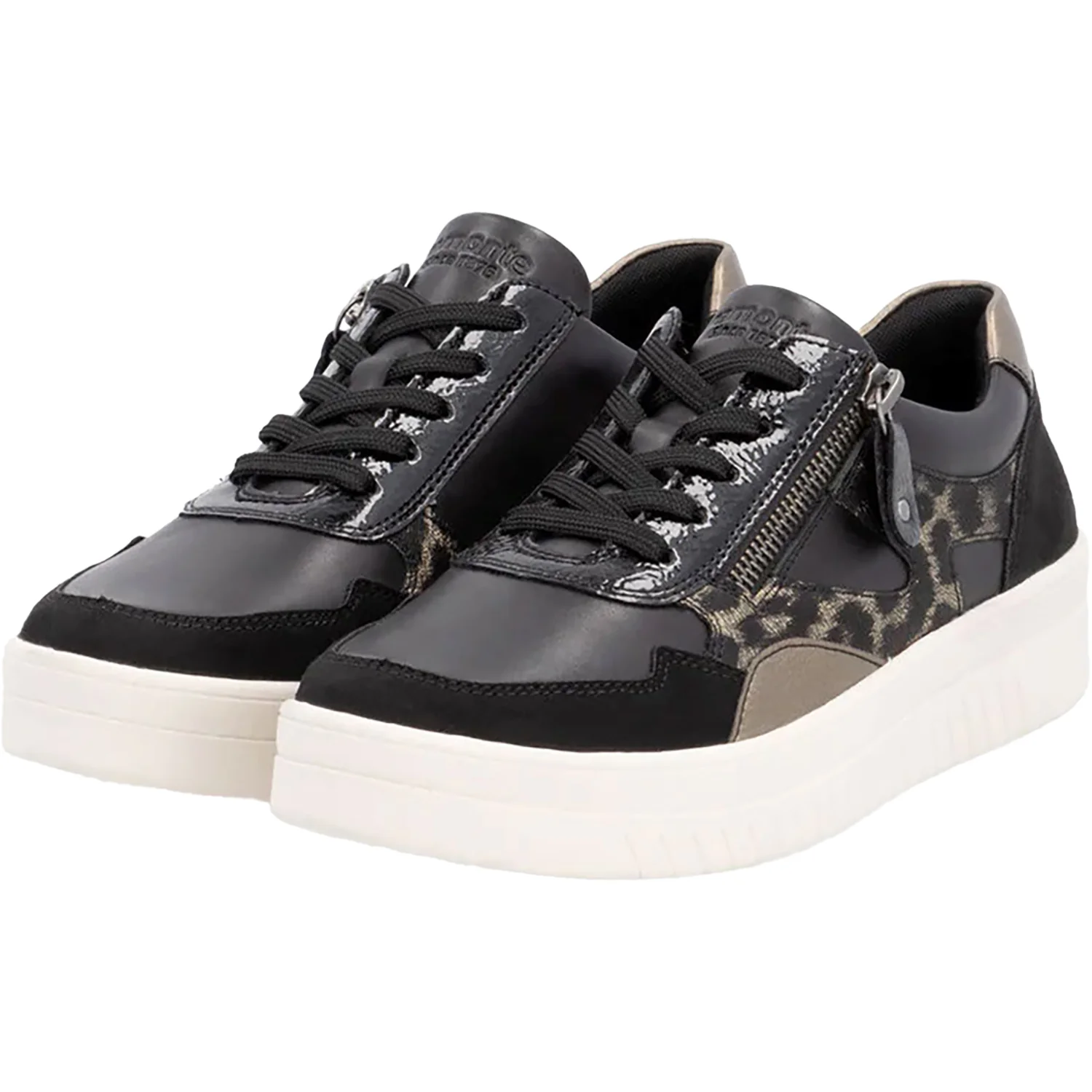 Remonte D0J04-03 Women's Sneakers Schwarz/Bronze Synthetic - Image 4